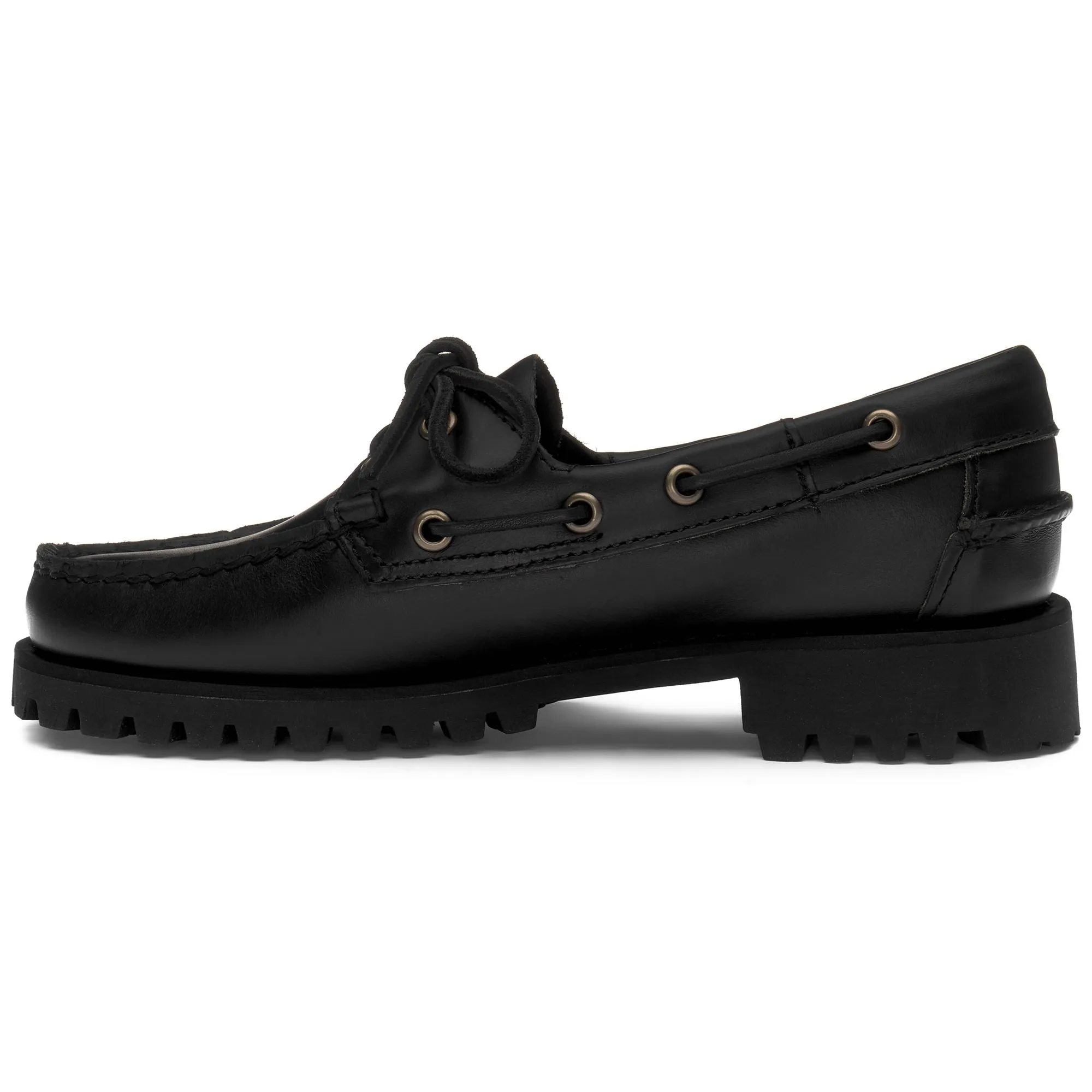 RANGER WAXY WOMAN - Docksides - Moccasin - Woman - Total Black-Black sold by Sebago product image thumbnail 3