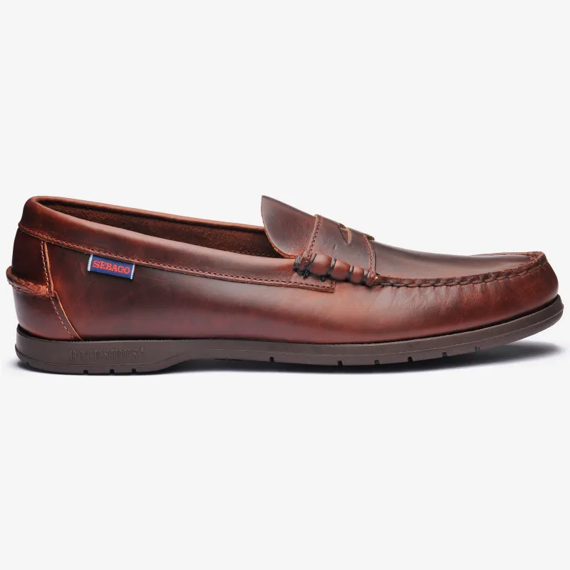 THETFORD - Docksides - Moccasin - Man - Brown-Gum-Brown-Brown Dk Ocra made by Sebago