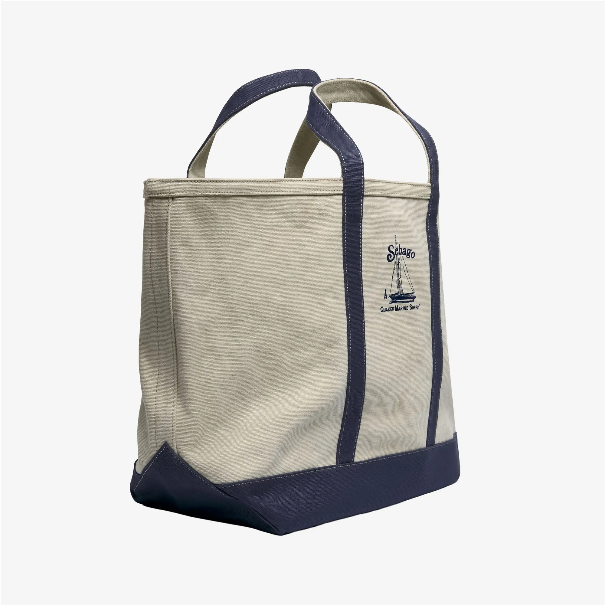 SILAS QUAKER MARINE - Bags - Tote Bag - Unisex - White Natural-Blue Navy sold by Sebago product image thumbnail 2