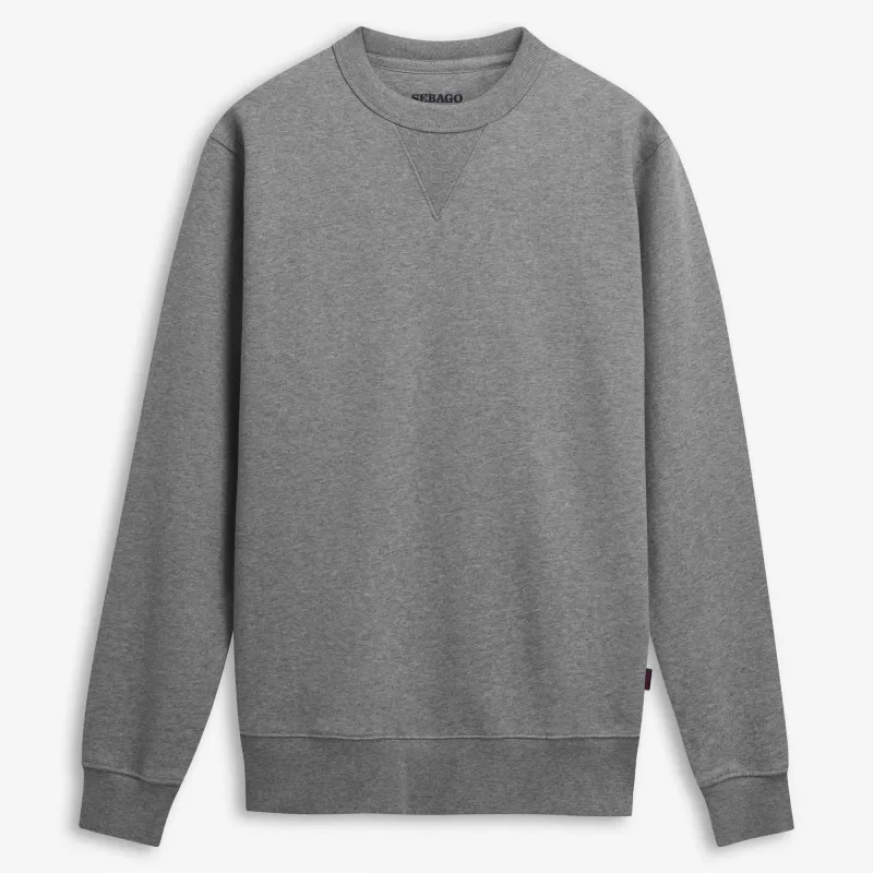 EBOWKNOT - Fleece - Crewneck - Unisex - Grey Md Mel made by Sebago