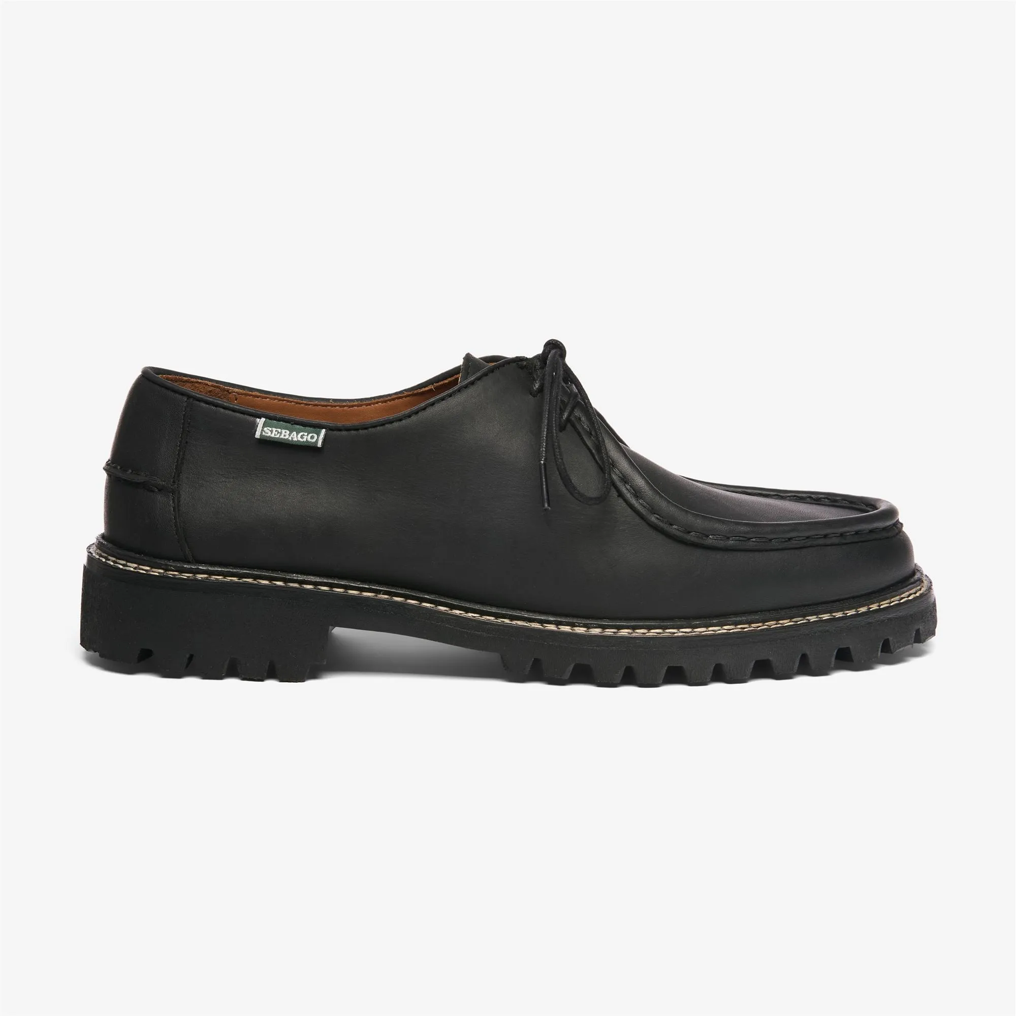 OPAL LUG - Docksides - Moccasin - Man - Total Black-Black sold by Sebago