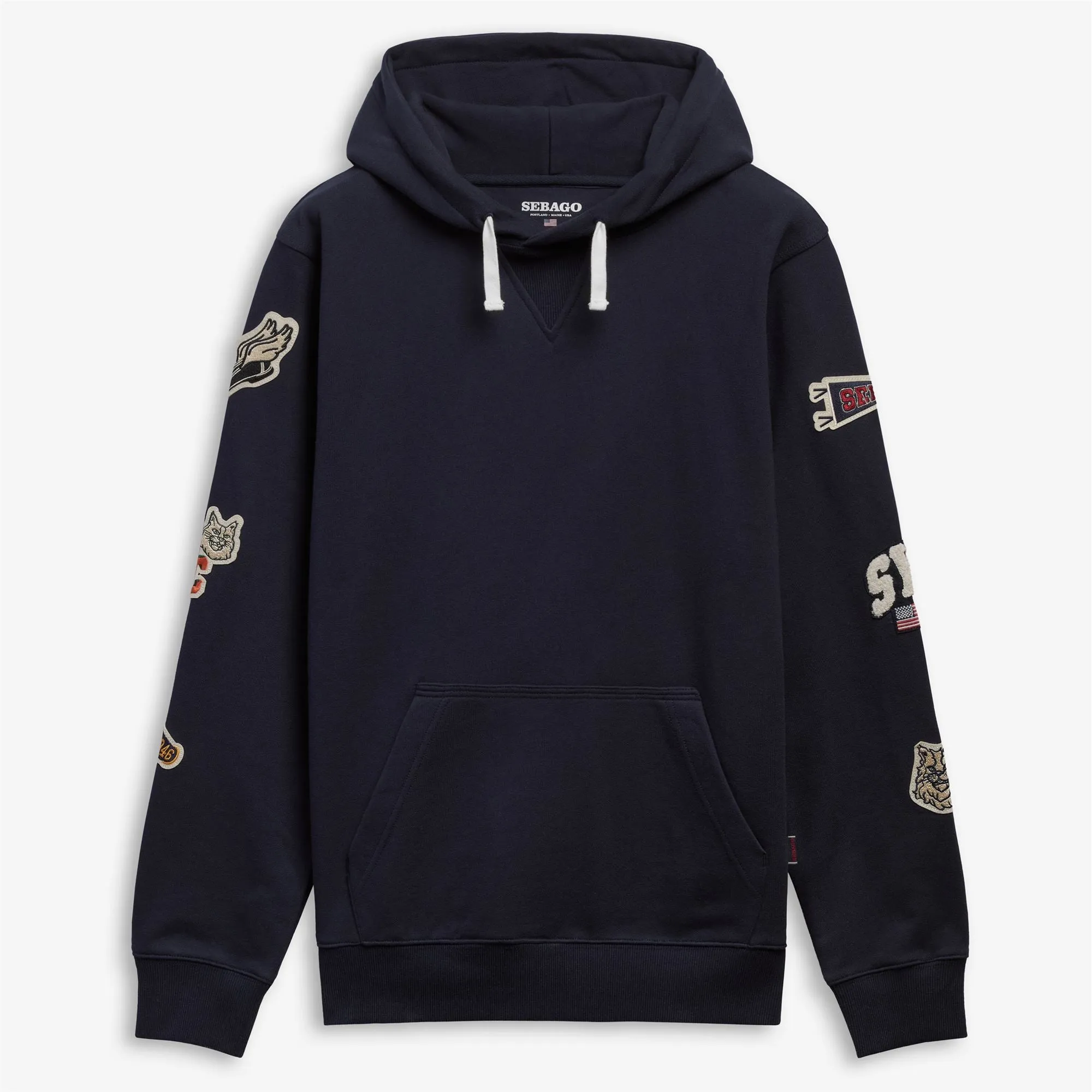 BOWLINE EVO PATCH - Fleece - Hoodie - Unisex - Blue Patches sold by Sebago