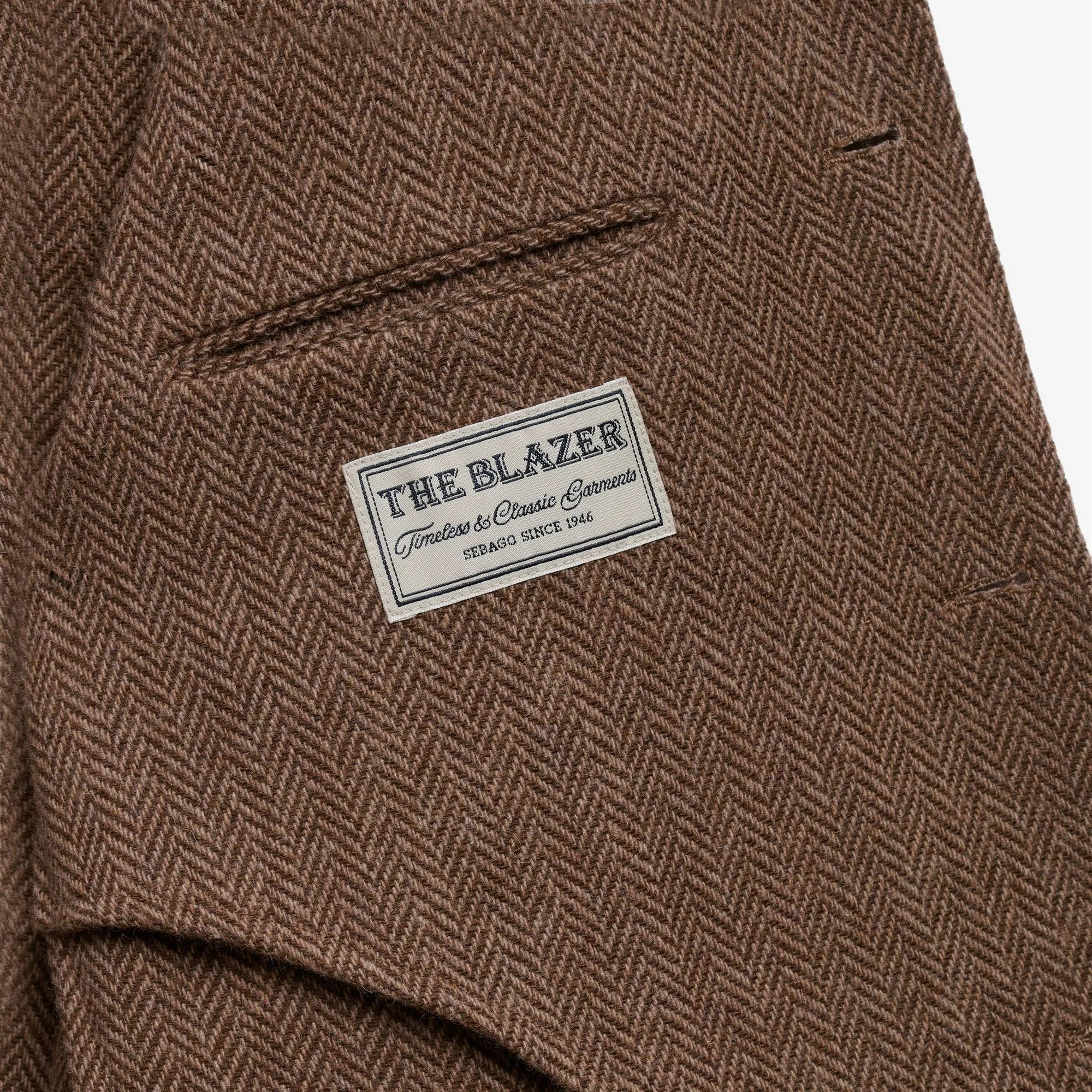 NEDDICK HERRINGBONE - Dresses - Blazer - Unisex - Beige-Brown sold by Sebago product image thumbnail 3