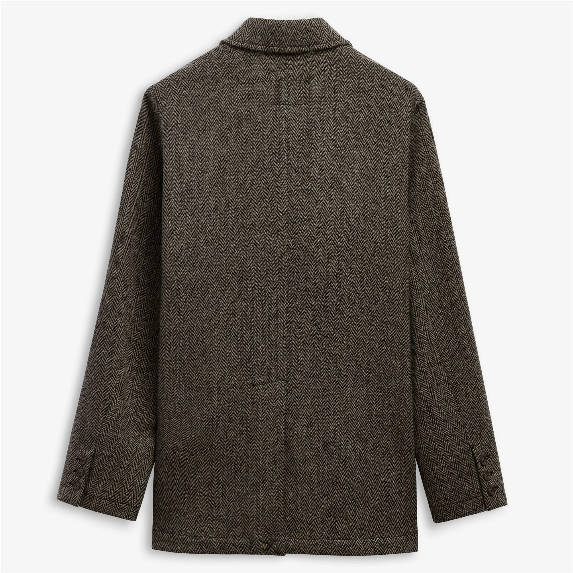 NEDDICK HERRINGBONE - Dresses - Blazer - Unisex - Warm Grey-DK Grey sold by Sebago product image thumbnail 2
