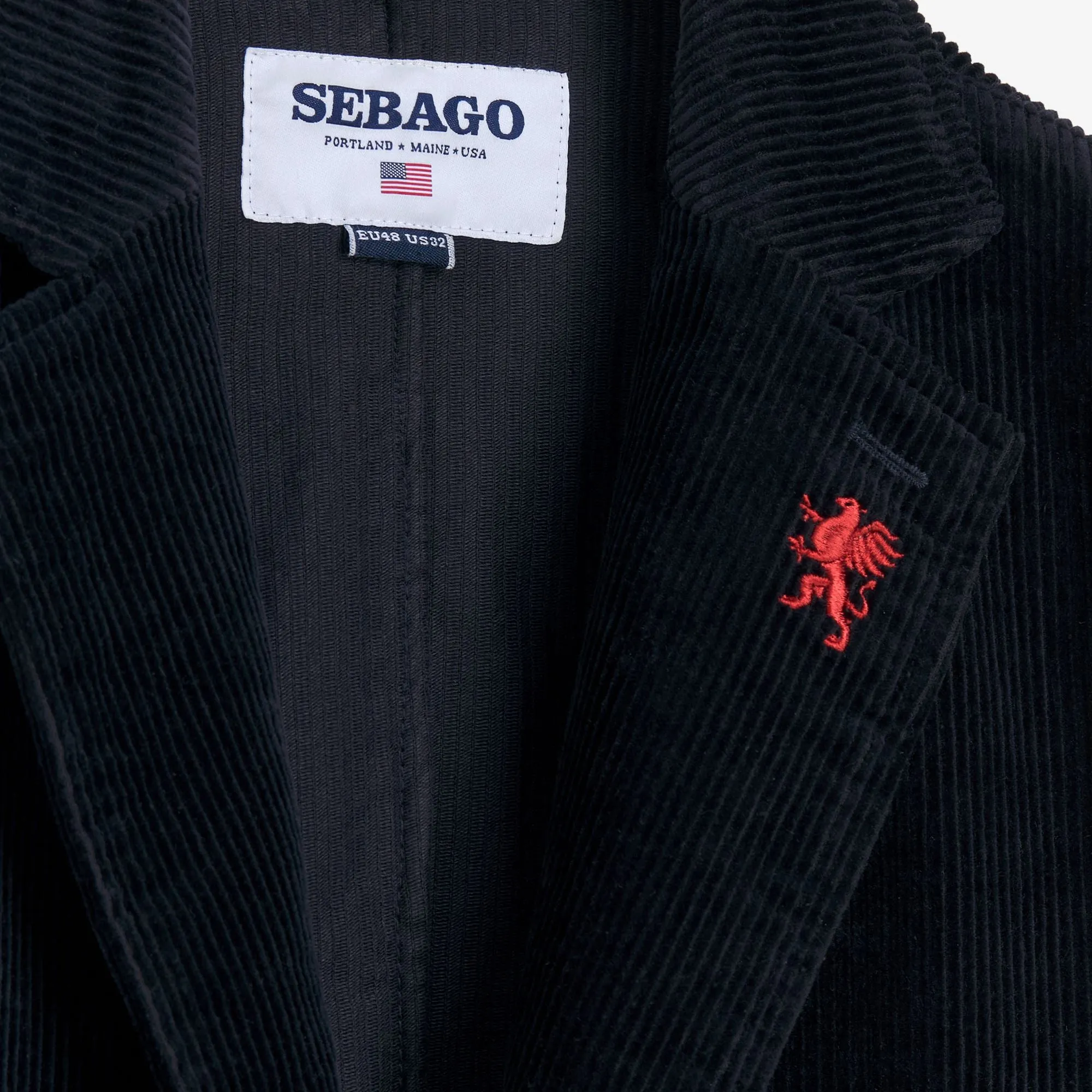 NEDDICK CORDUROY GENOA 26 - Dresses - Blazer - Unisex - Blue Dk-Blue Dk sold by Sebago product image thumbnail 3