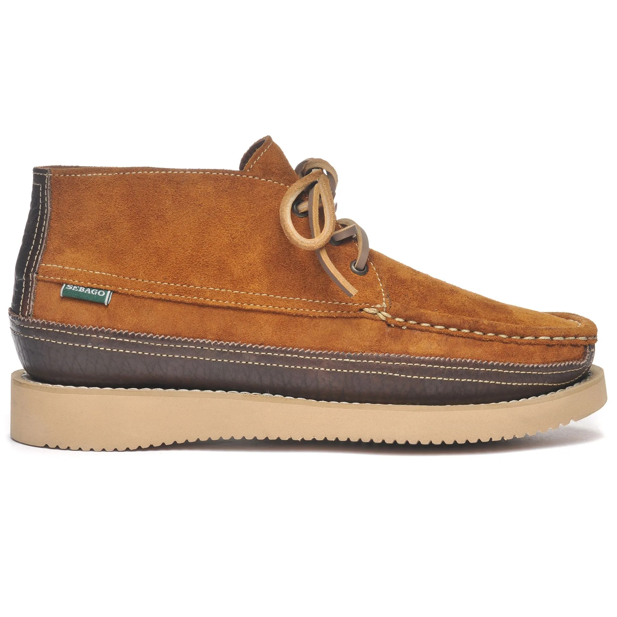 MIWAK SUEDE CANOE MOC - Moc - Mid Cut - Man - COGNAC-DK BROWN sold by Sebago