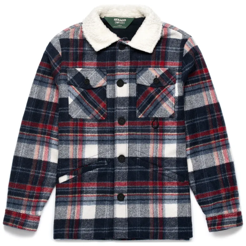 OTTERCREEK CHECK - Jackets - Mid - Unisex - BLUE-OFF WHITE-RED CHECK sold by Sebago