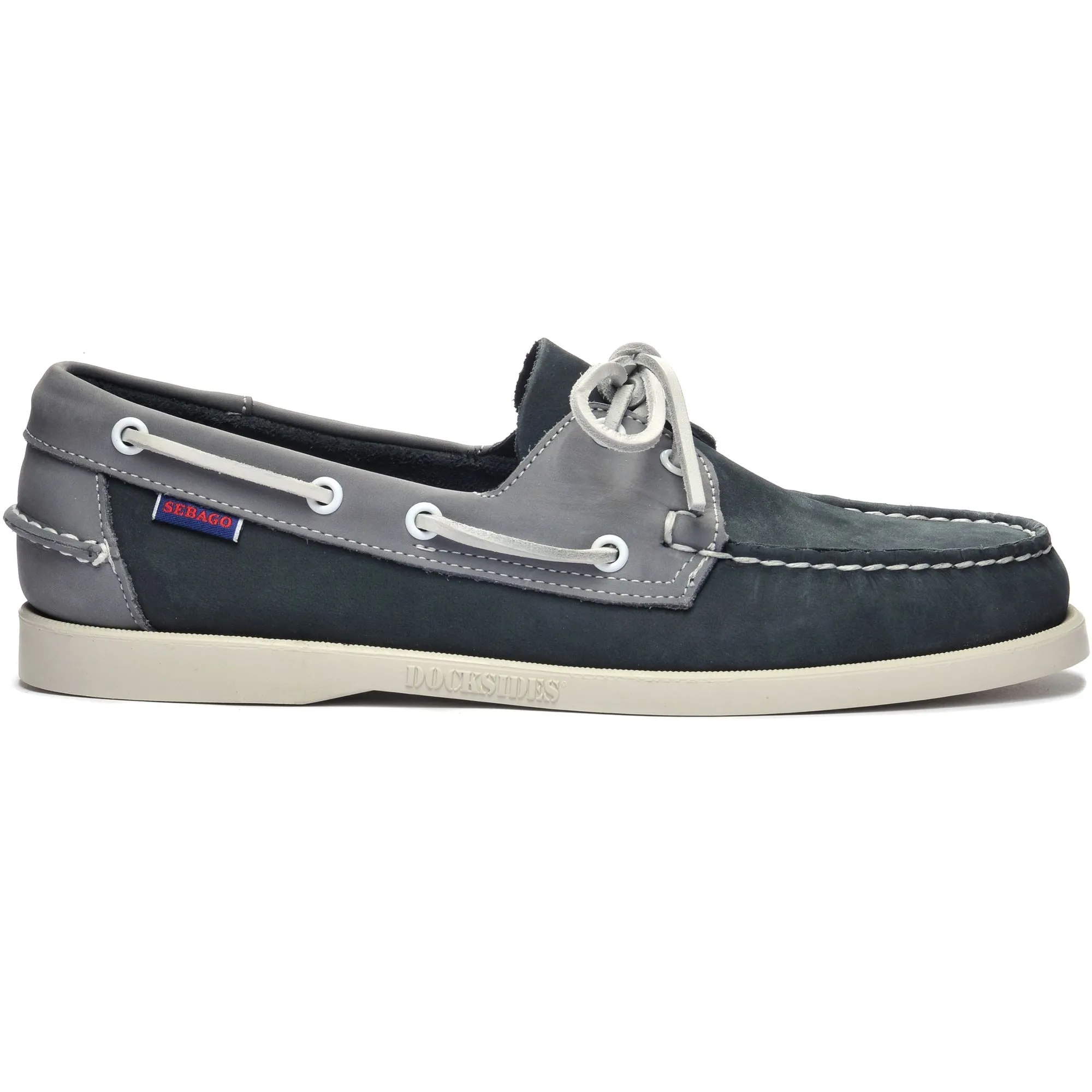 PORTLAND SPINNAKER NUBUCK - Docksides - Mocassin - Man - NAVY-GREY sold by Sebago