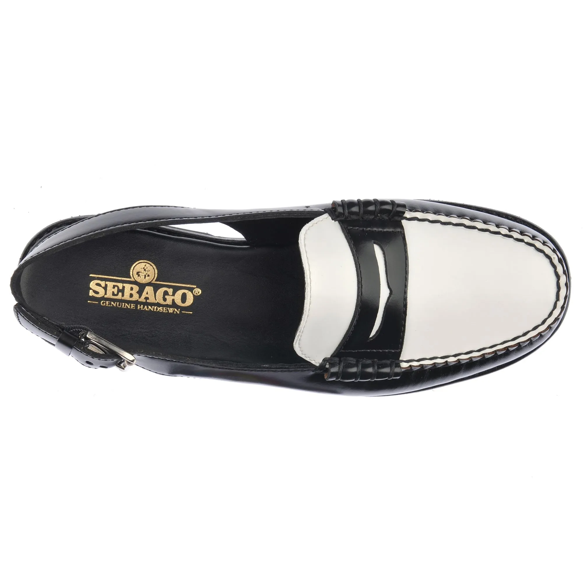 DAN SANDAL PO - Moc - Moccasin - Woman - BLACK-WHITE sold by Sebago product image thumbnail 4