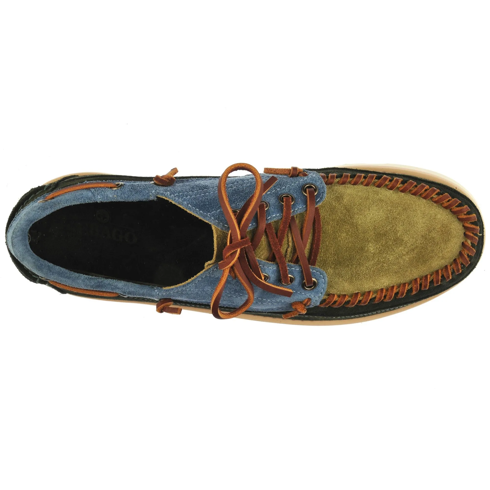 CAYUGA - Moc - Moccasin - Man - GREEN DK DEPTHS- INDIGO- GREEN MOSS sold by Sebago product image thumbnail 4