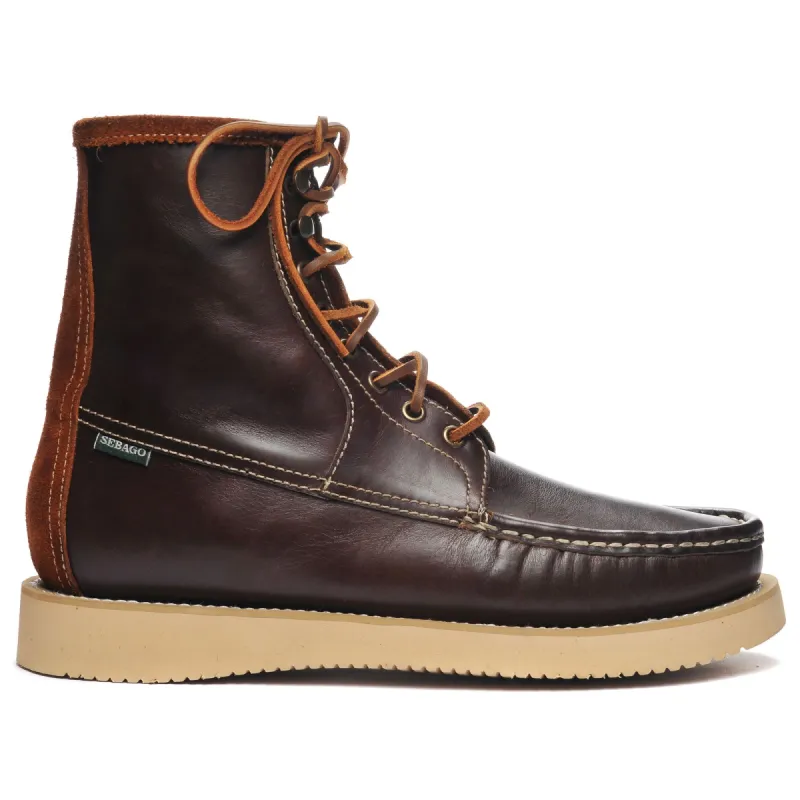 KIOWA - Moc - Mid Cut - Man - DK BROWN-COGNAC sold by Sebago