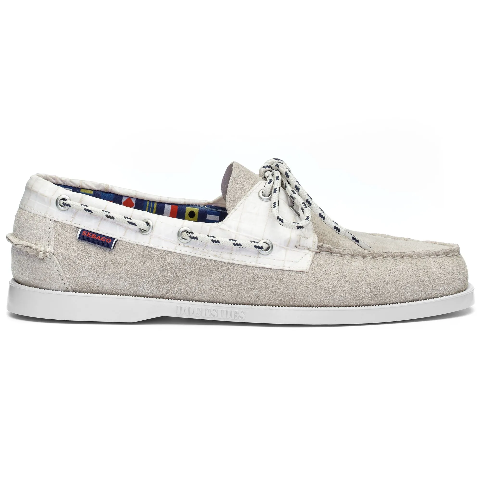 PORTLAND TACK - Docksides - Mocassin - Man - OLIVE-WHITE sold by Sebago