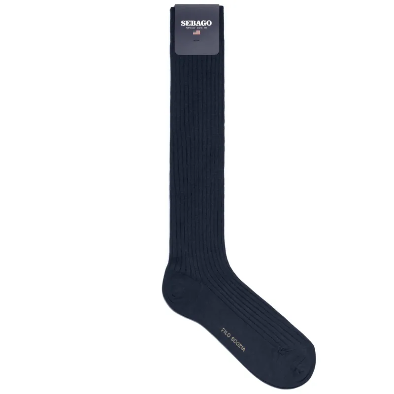 CARTHAGE 321 - Socks - Knee High Sock - Man - BLUE NAVY sold by Sebago