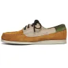 ASKOOK JIB - Moc - Moccasin - Man - BROWNTAN-GREENFOLIAGE-LTBEIGE sold by Sebago