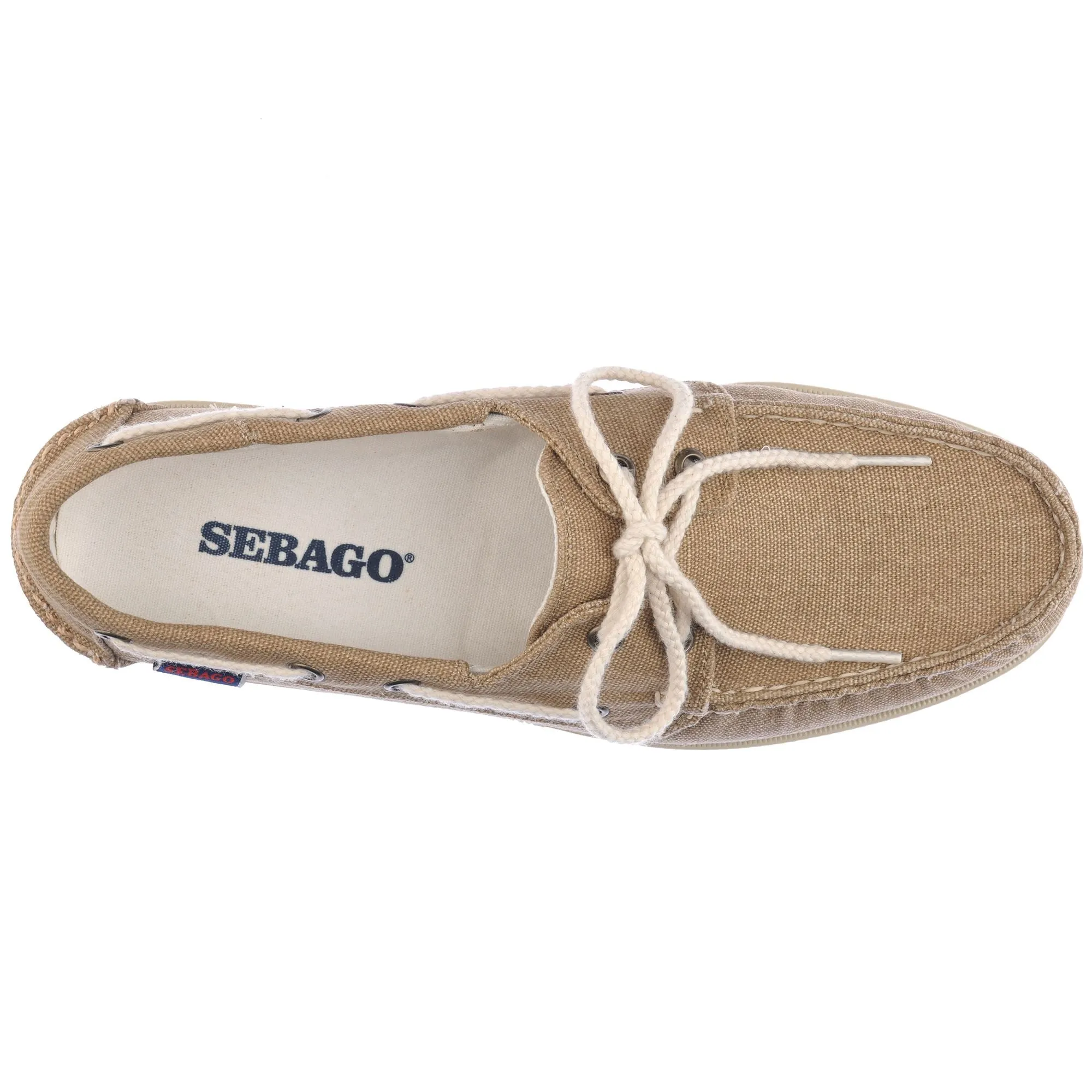 PORTLAND WASHED CANVAS - Docksides - Mocassin - Man - BEIGE CAMEL sold by Sebago product image thumbnail 4