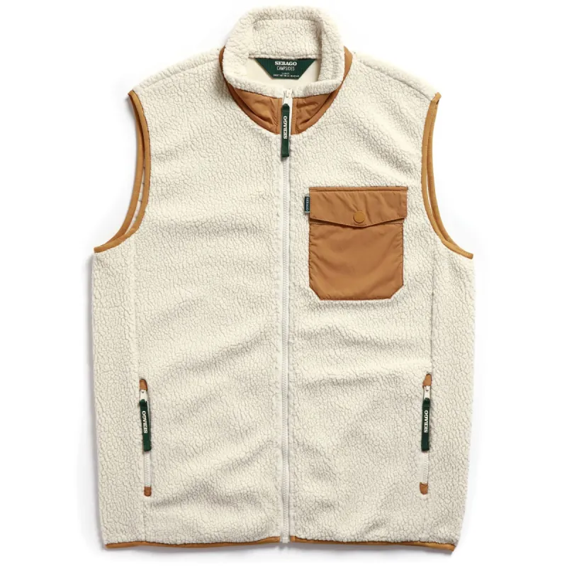 ROQUE - Fleece - Vest - Man - WHITE NATURAL-YELLOW made by Sebago
