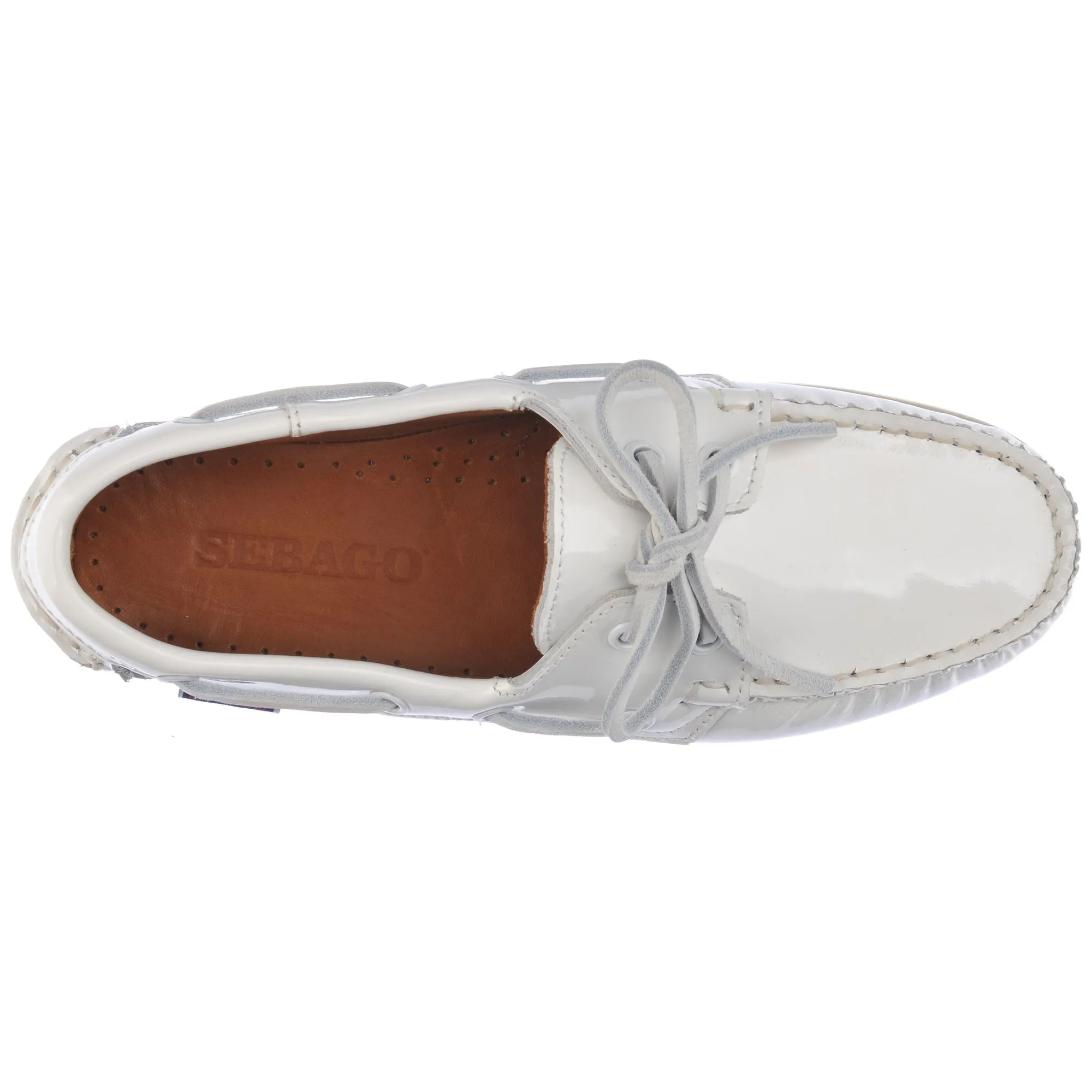 DOCKSIDES PORTLAND PATENT LEATHER W - Docksides - Mocassin - Woman - WHITE sold by Sebago product image thumbnail 4
