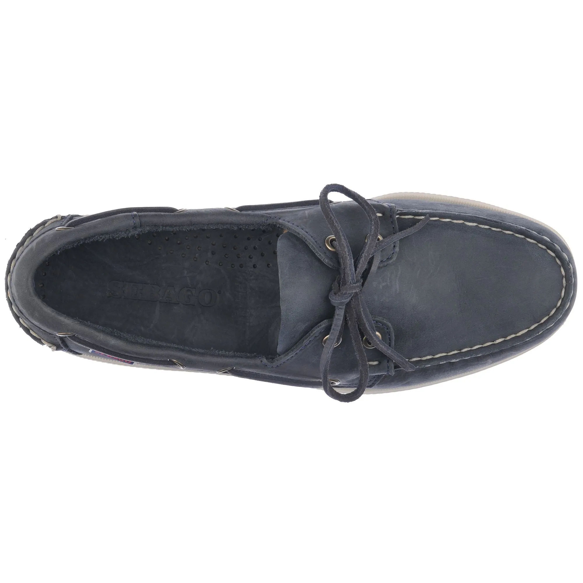 Docksides Portland Crazy H - Docksides - Mocassin - Man - BLUE NAVY sold by Sebago product image thumbnail 4