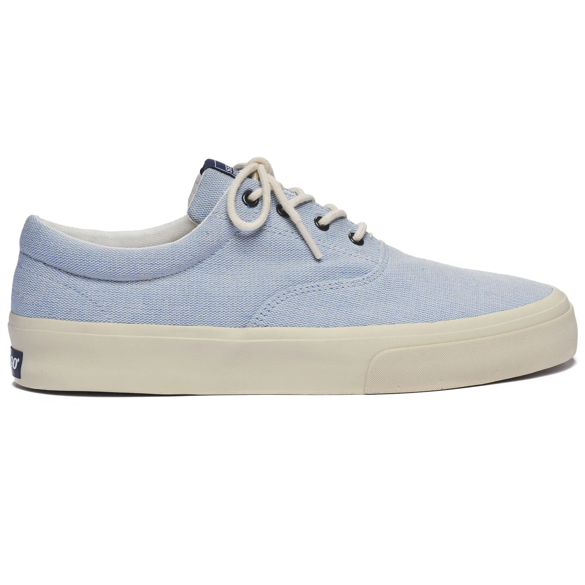 JOHN PANAMA CANVAS - Sneakers - Low Cut - Man - LT BLUE-WHITE sold by Sebago