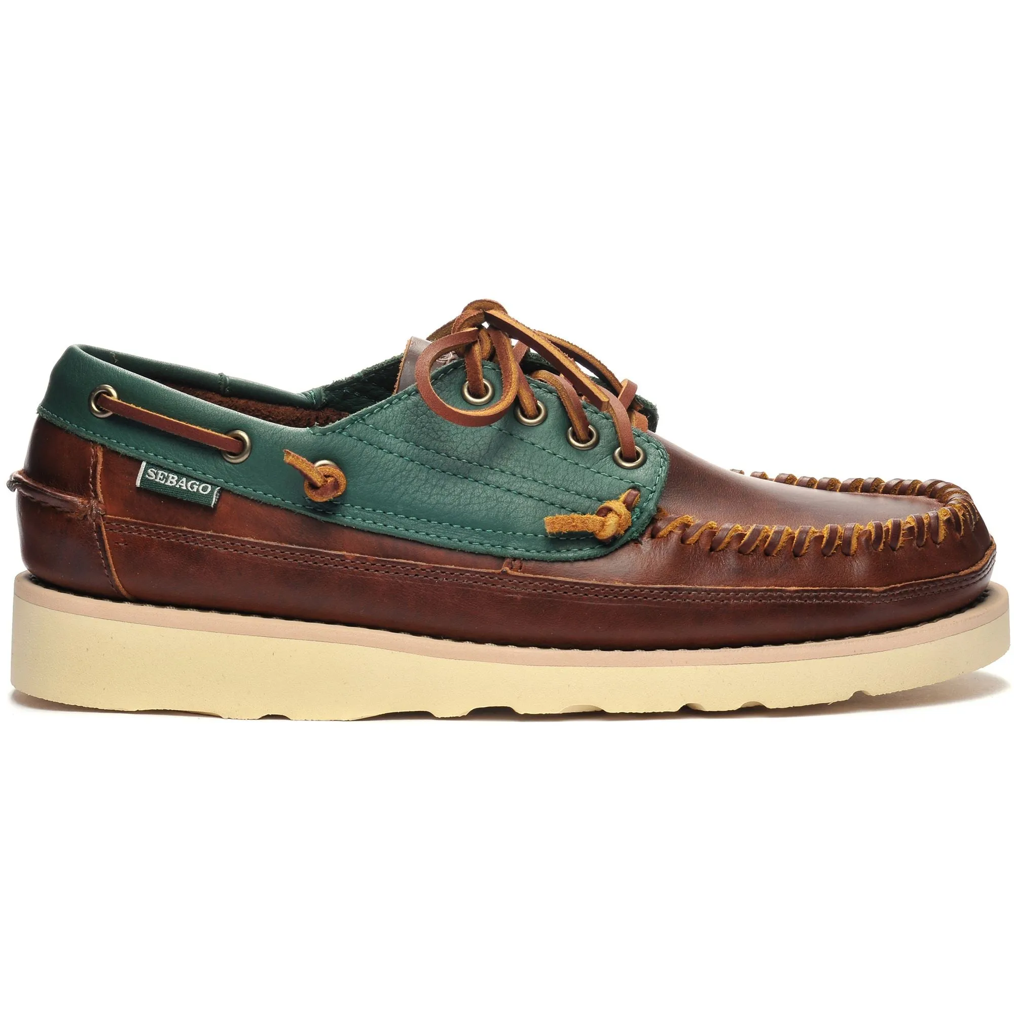 SENECA - Moc - Moccasin - Man - BROWN-GREENPINE sold by Sebago