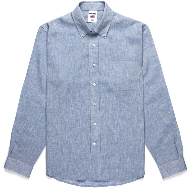 OSBORN - SHIRTS - Button  Down - Unisex - BLUE CELESTE sold by Sebago