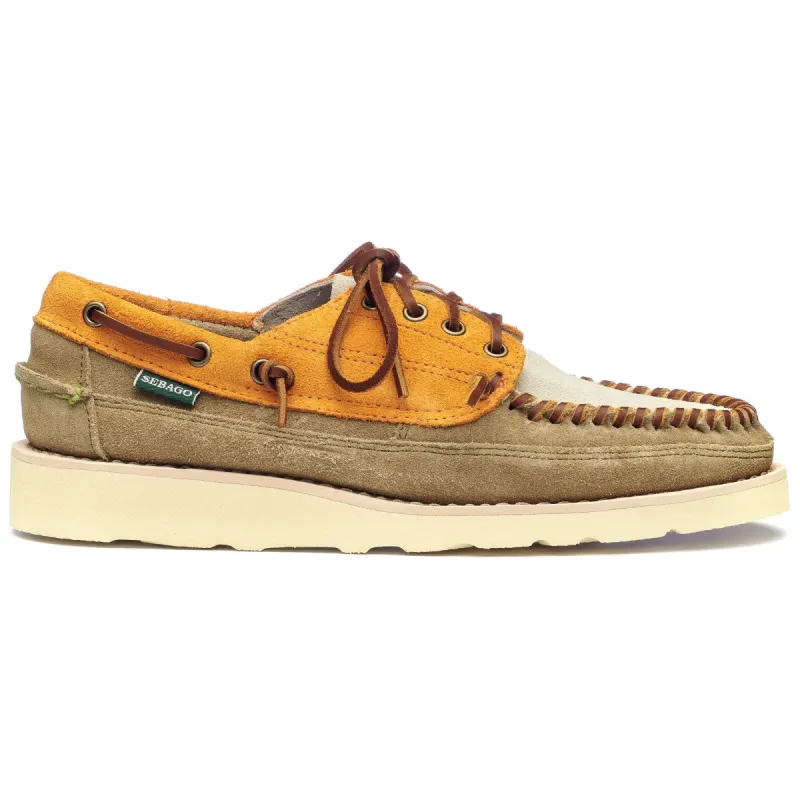 CAYUGA - Moc - Moccasin - Man - FLAME ORANGE- PAPYRUS- OLIVE sold by Sebago