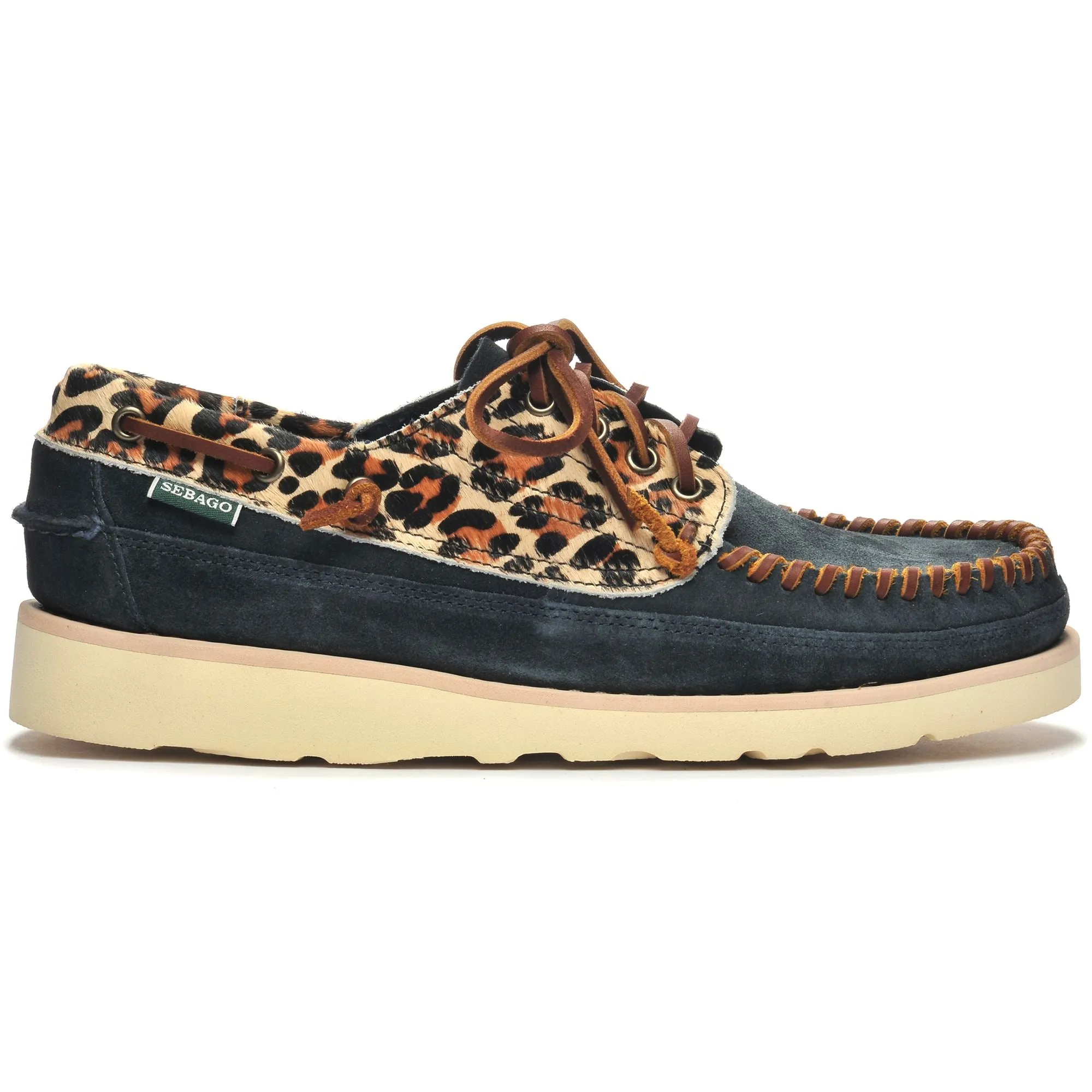 KEUKA WILD - Moc - Moccasin - Man - BLUENAVY-LEOPARD sold by Sebago