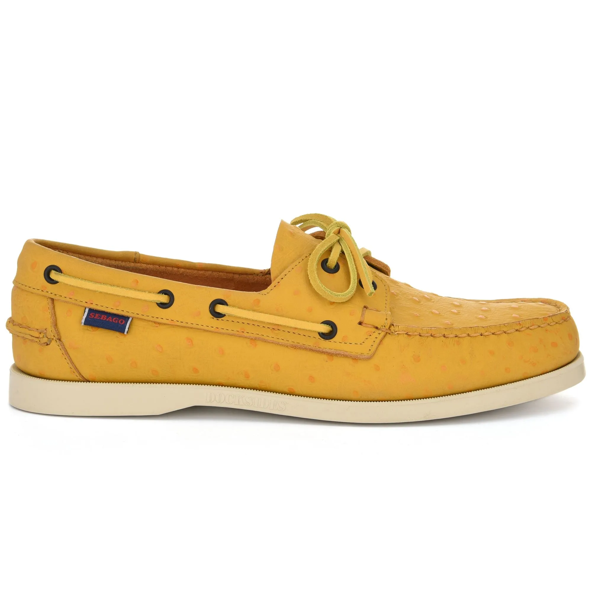 DOCKSIDES OSTRICH - Docksides - Mocassin - Man - YELLOW MUSTARD sold by Sebago