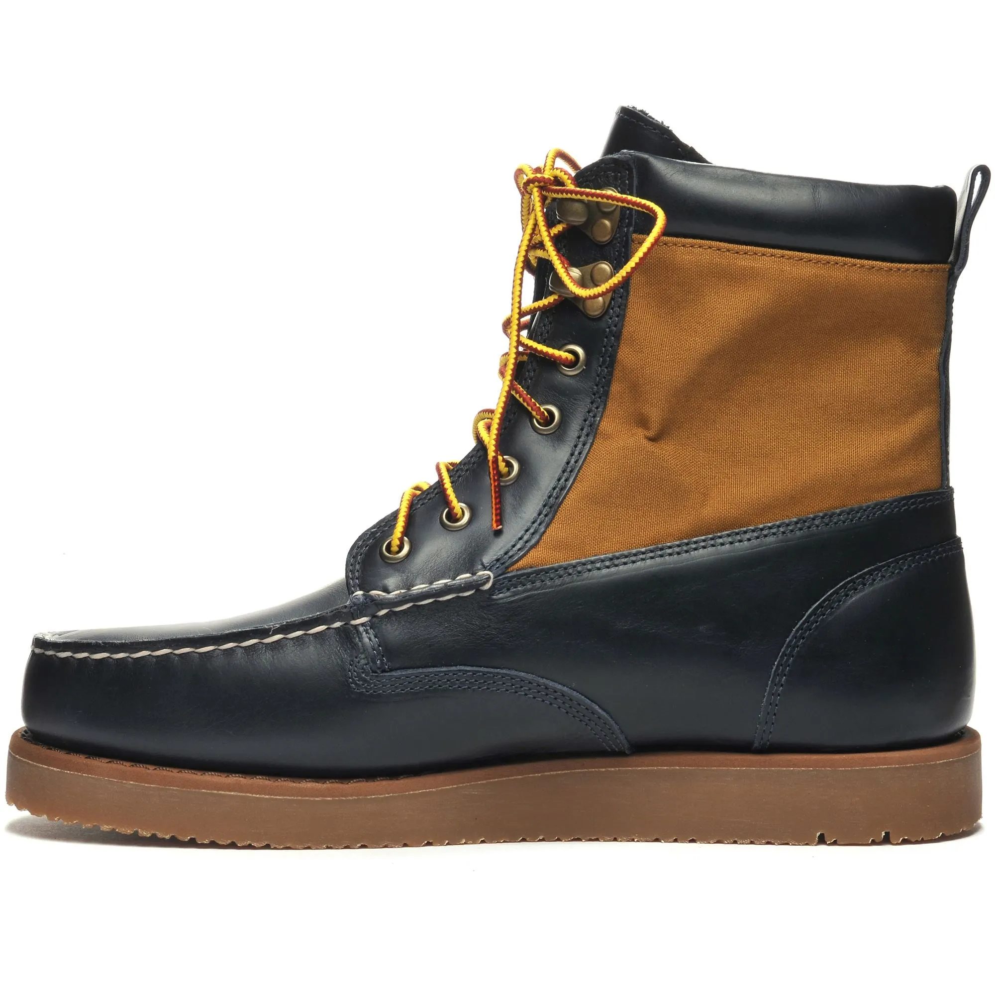 ROGDEN BOOT MILLERAIN - Moc - Mid Cut - Man - BLUE NAVY-OCRA sold by Sebago product image thumbnail 3