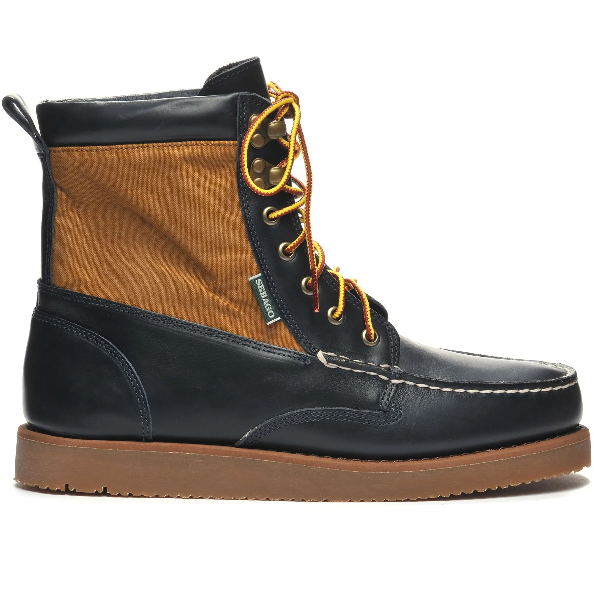 ROGDEN BOOT MILLERAIN - Moc - Mid Cut - Man - BLUE NAVY-OCRA sold by Sebago