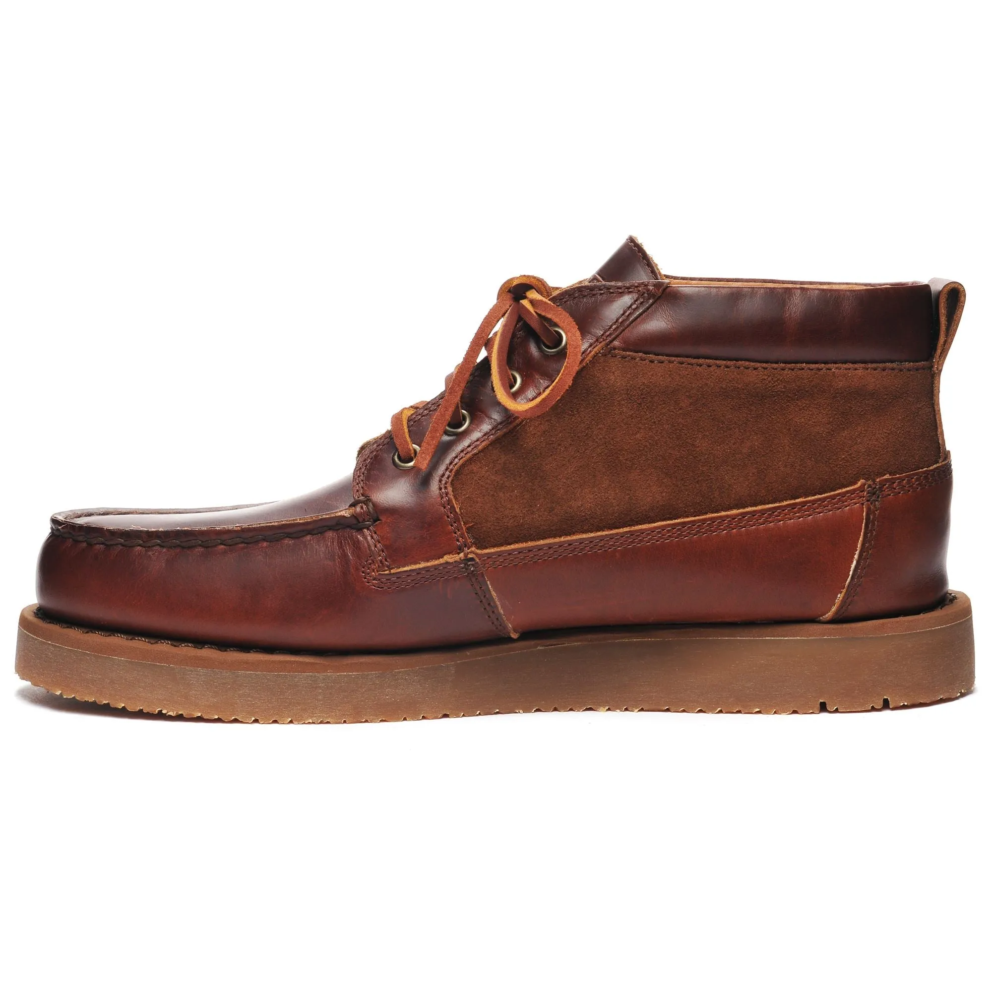 ROGDEN MID WAXY SUEDE - Moc - Mid Cut - Man - BROWN-DKBROWN sold by Sebago product image thumbnail 3