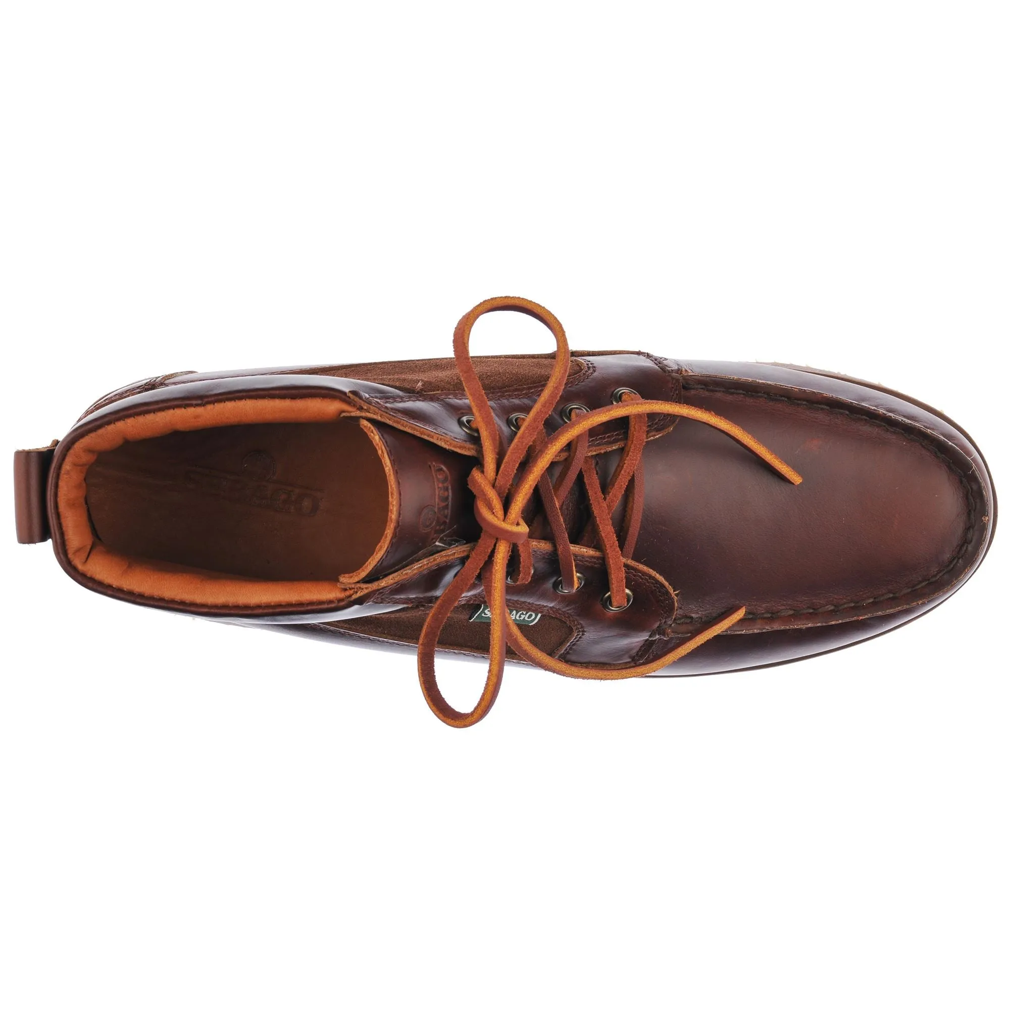 ROGDEN MID WAXY SUEDE - Moc - Mid Cut - Man - BROWN-DKBROWN sold by Sebago product image thumbnail 4