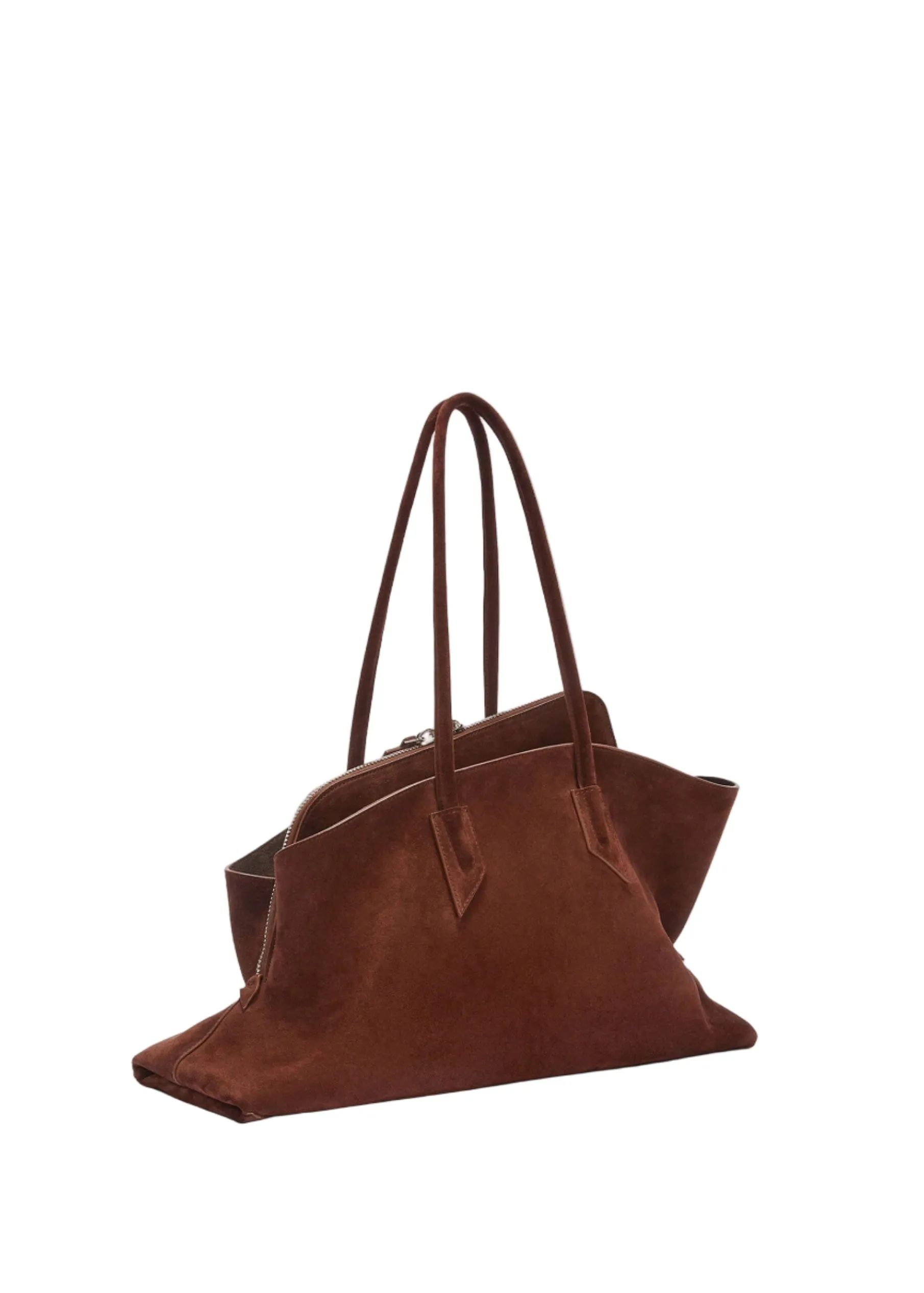 The Attico // "La Passeggiata Medium" Top Suede / Light Chocolate sold by Seletti product image thumbnail 3