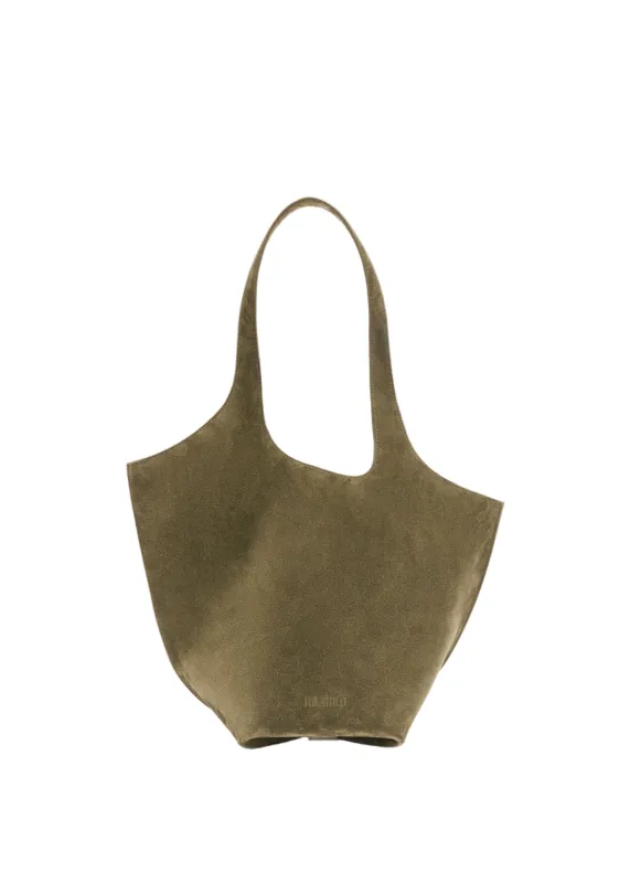 The Attico // "La Scoop Medium" Shoulder Suede / Military Green made by Seletti