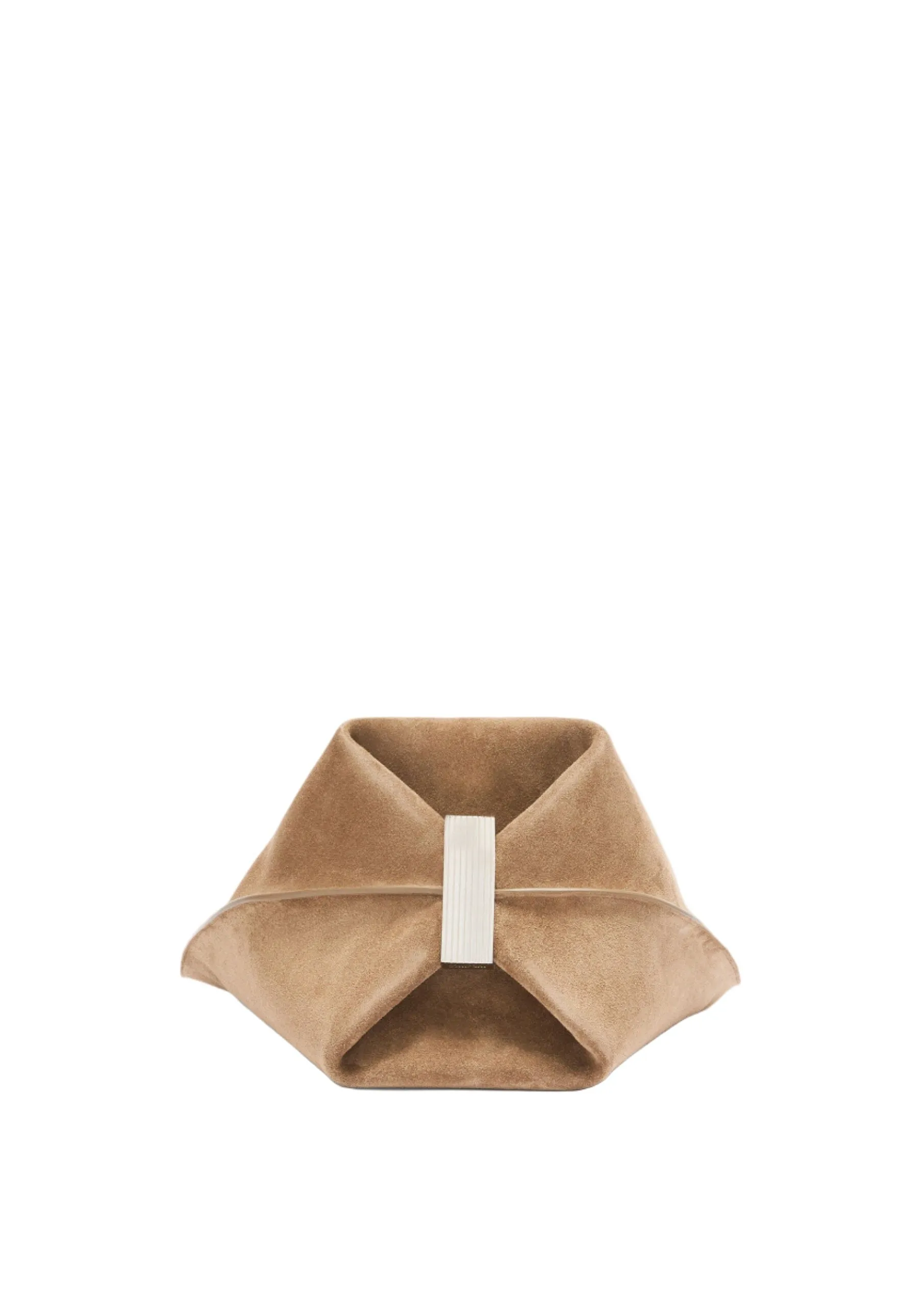 The Attico // "La Scoop Medium" Shoulder Suede / Tobacco sold by Seletti product image thumbnail 4