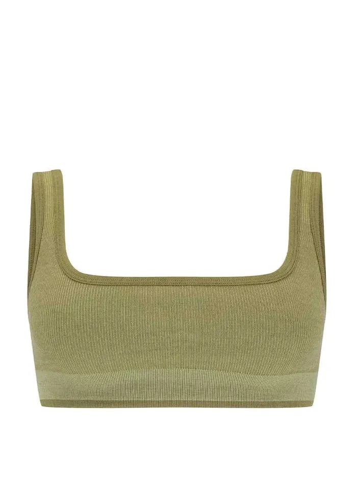 Nagnata // Fine Rib Wool Bralet / Fauna sold by Seletti