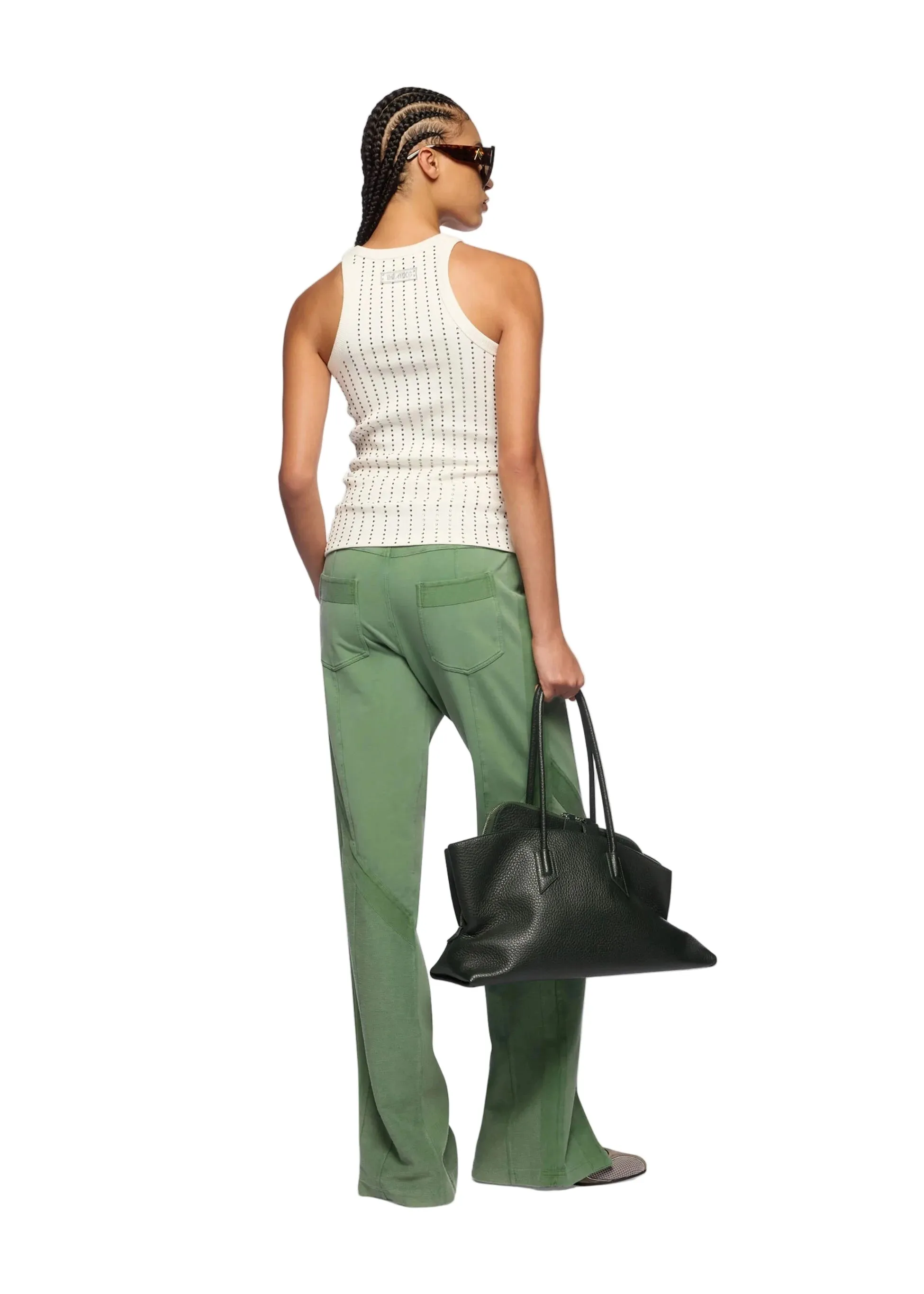 The Attico // Macro Jersey Rib Tank Top / White sold by Seletti product image thumbnail 2