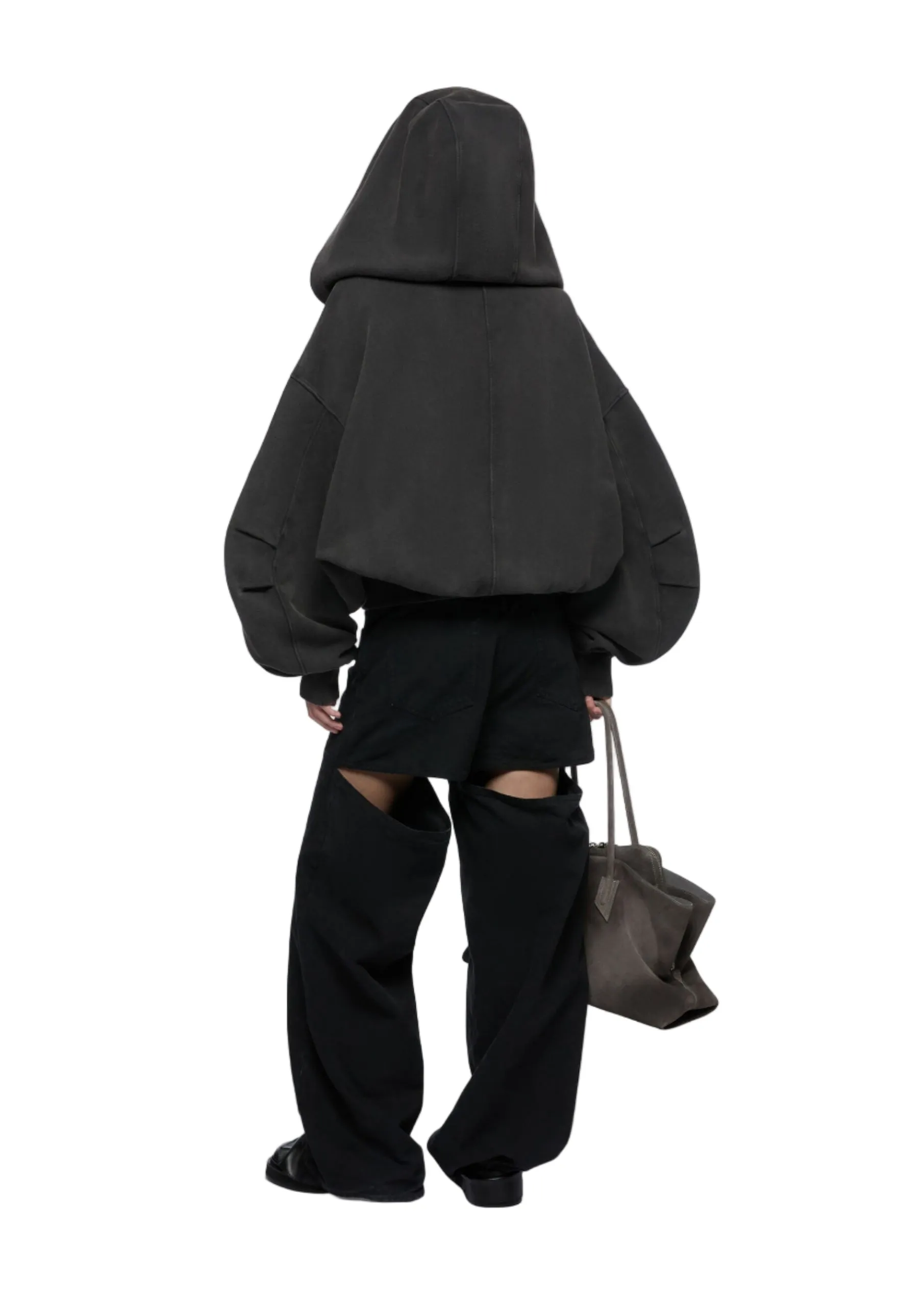 The Attico // Sweatshirt Zip American Fleece / Black Fade sold by Seletti product image thumbnail 3