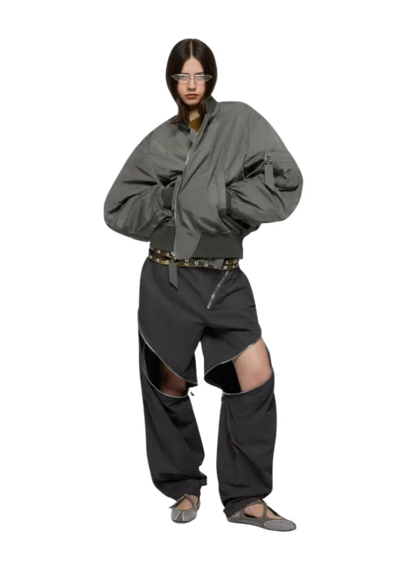 The Attico // Nylon Bomber / Grey sold by Seletti