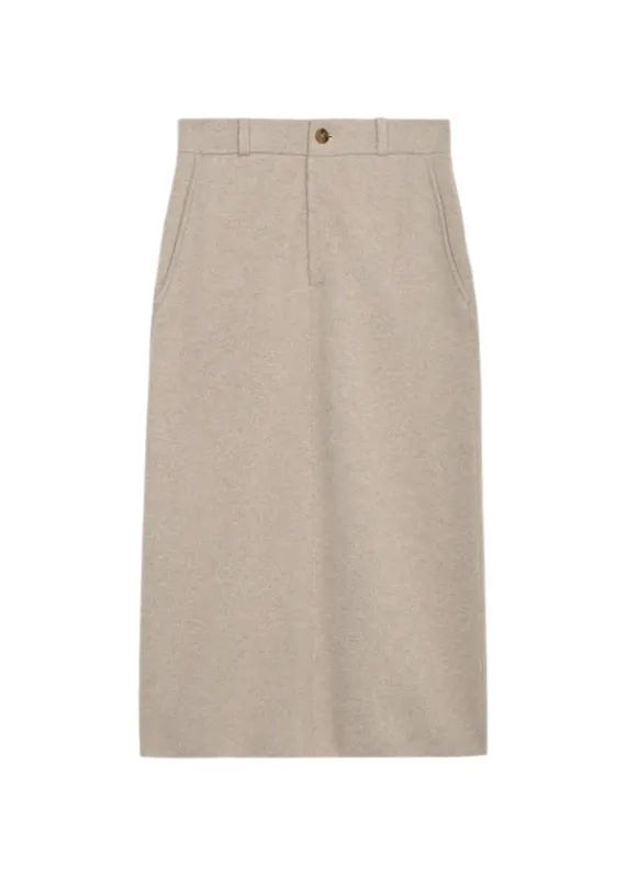 Guest In Residence // Tailored Skirt / Taupe sold by Seletti