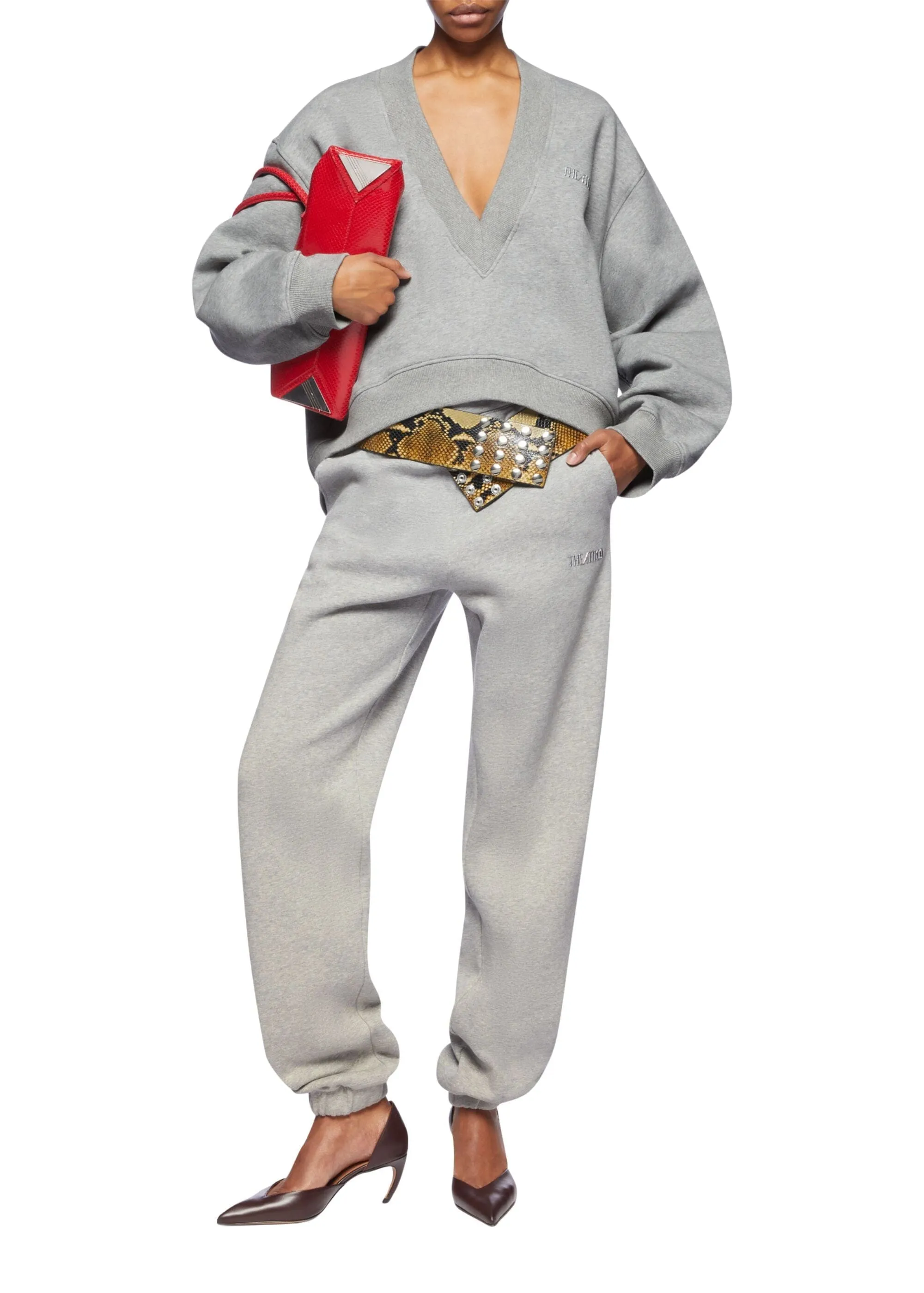 The Attico // Sweatshirt American Fleece / Light Grey Melange sold by Seletti product image thumbnail 4