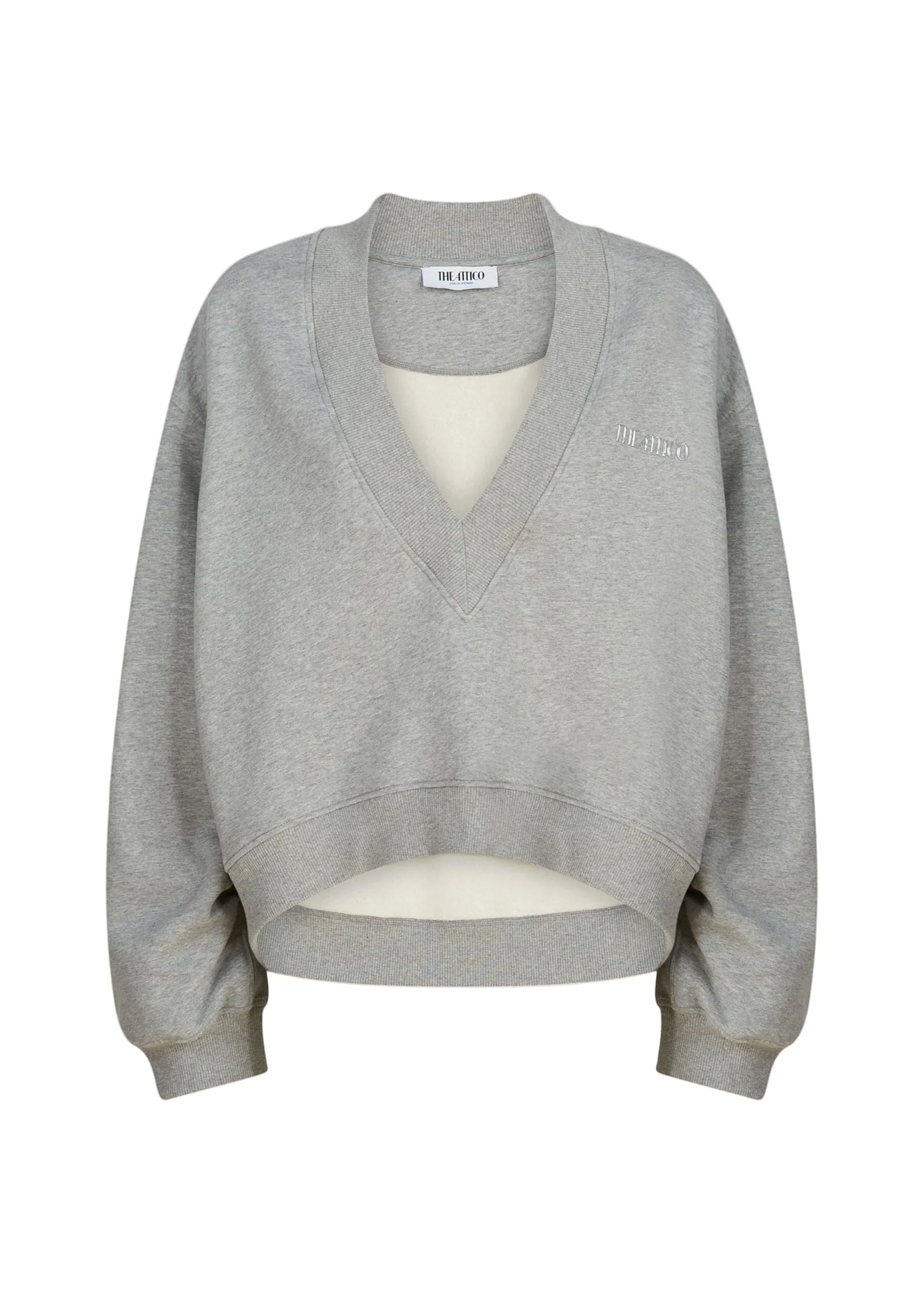 The Attico // Sweatshirt American Fleece / Light Grey Melange sold by Seletti product image thumbnail 2