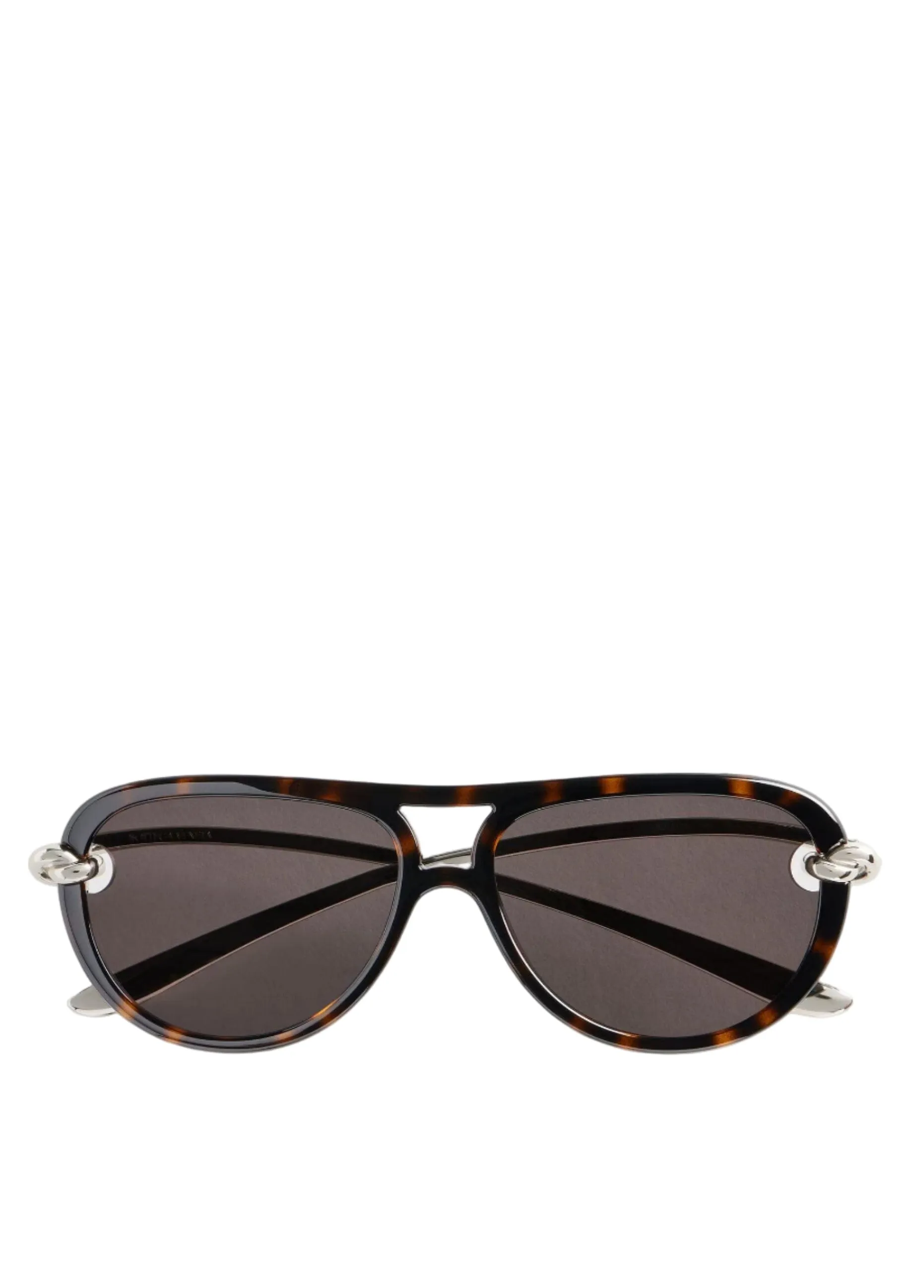 Bottega Veneta // Knot Aviator Sunglasses / Brown sold by Seletti