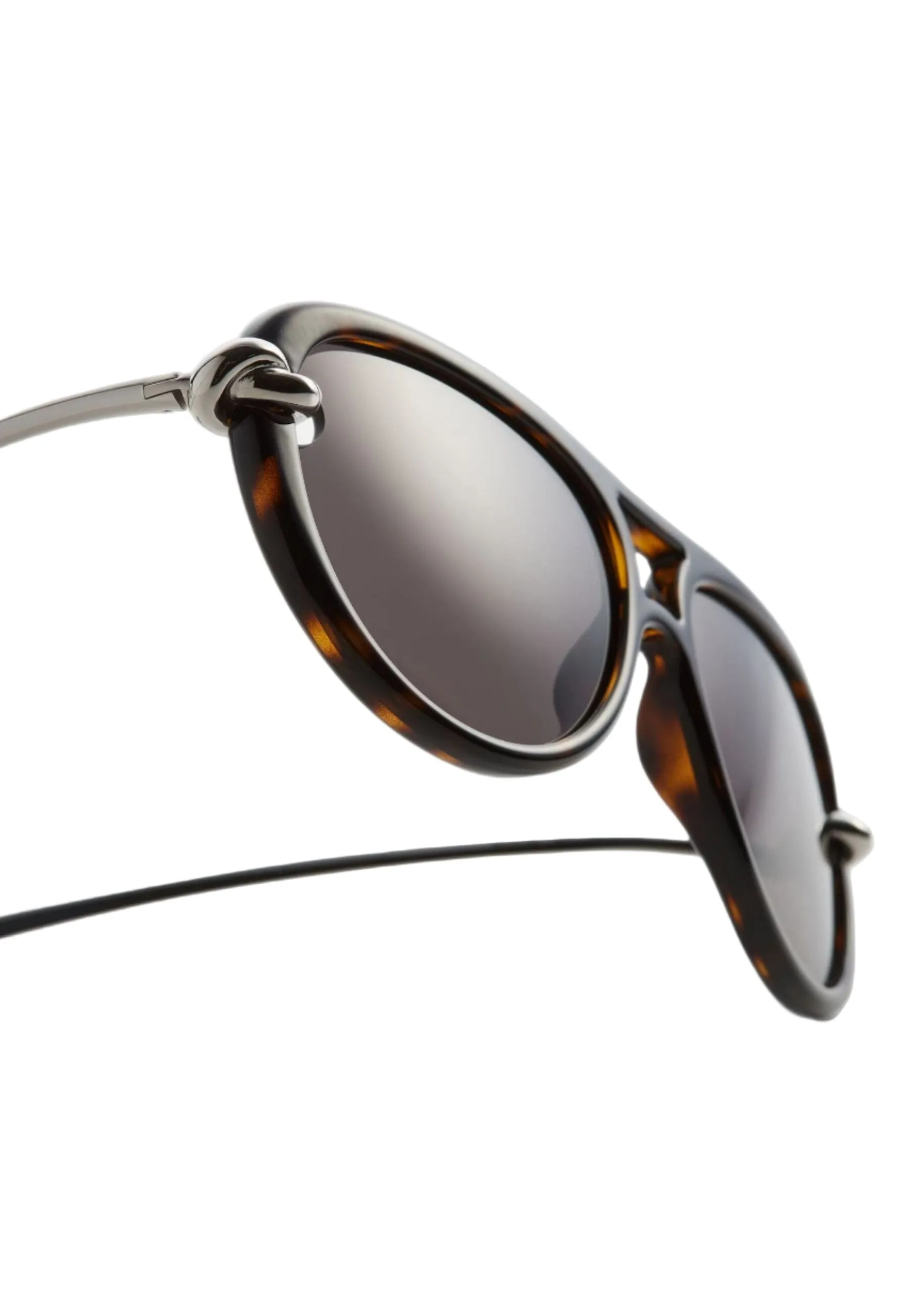 Bottega Veneta // Knot Aviator Sunglasses / Brown sold by Seletti product image thumbnail 2