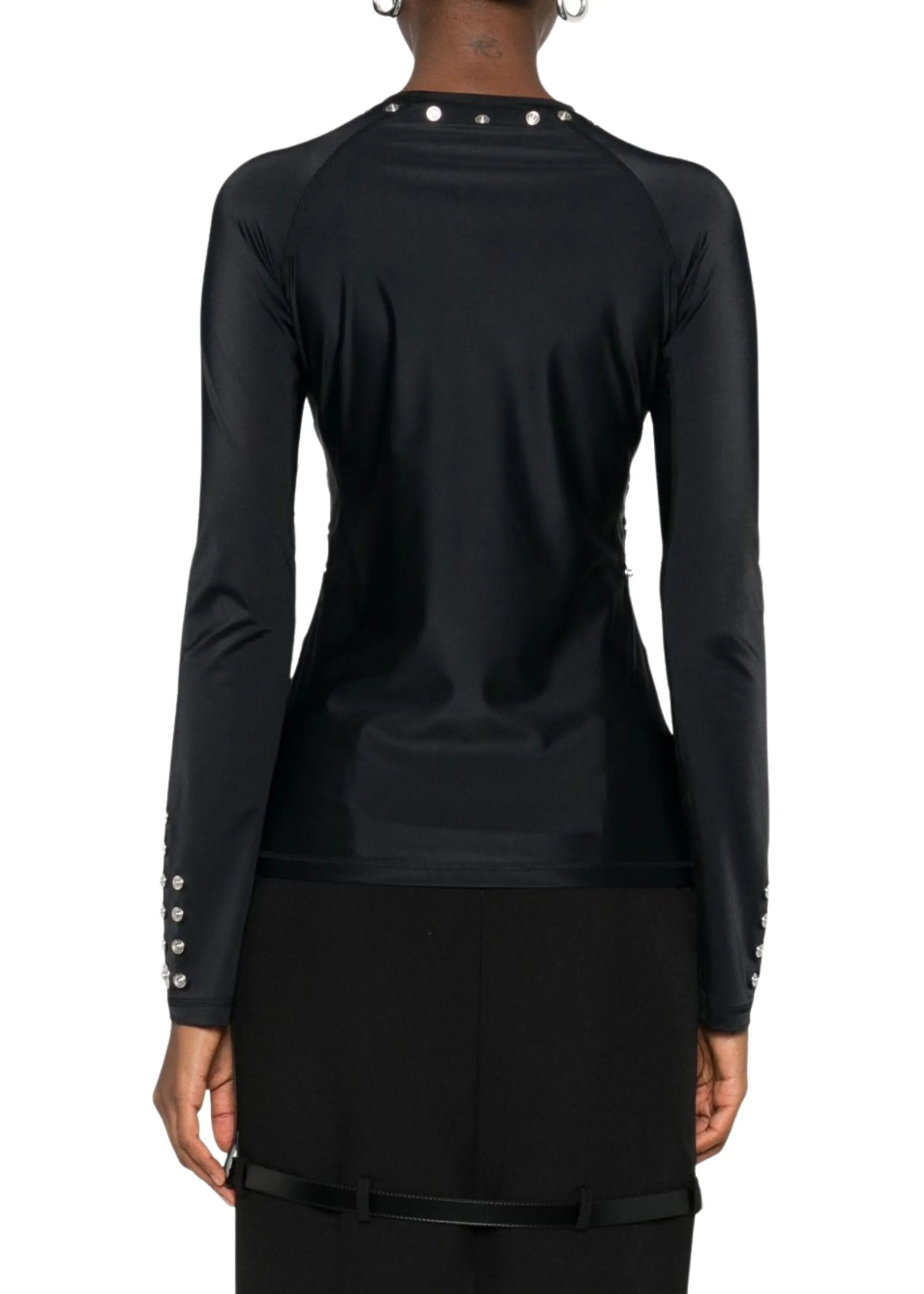 Coperni // Knitted Snap Top / Black sold by Seletti product image thumbnail 4