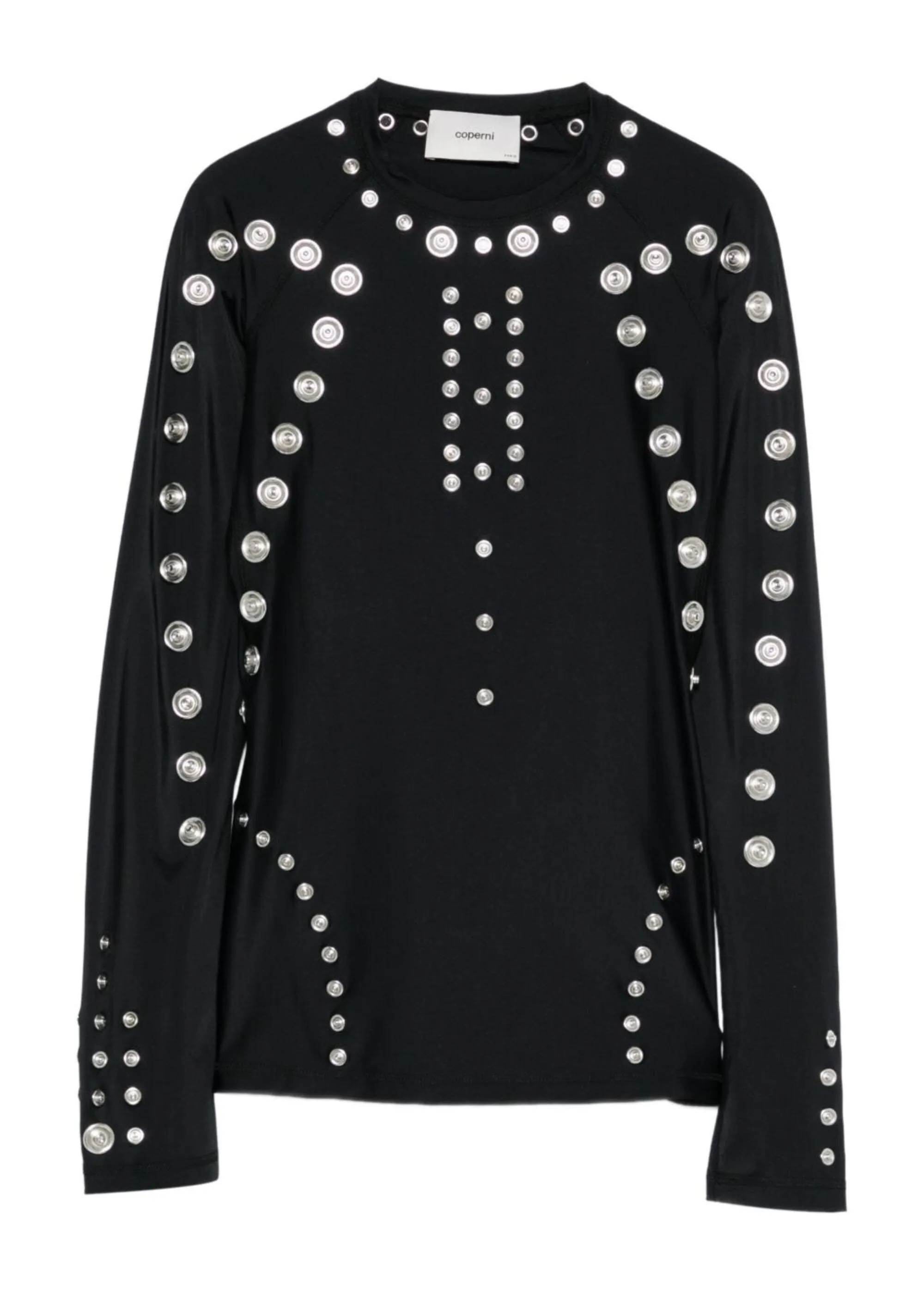 Coperni // Knitted Snap Top / Black sold by Seletti