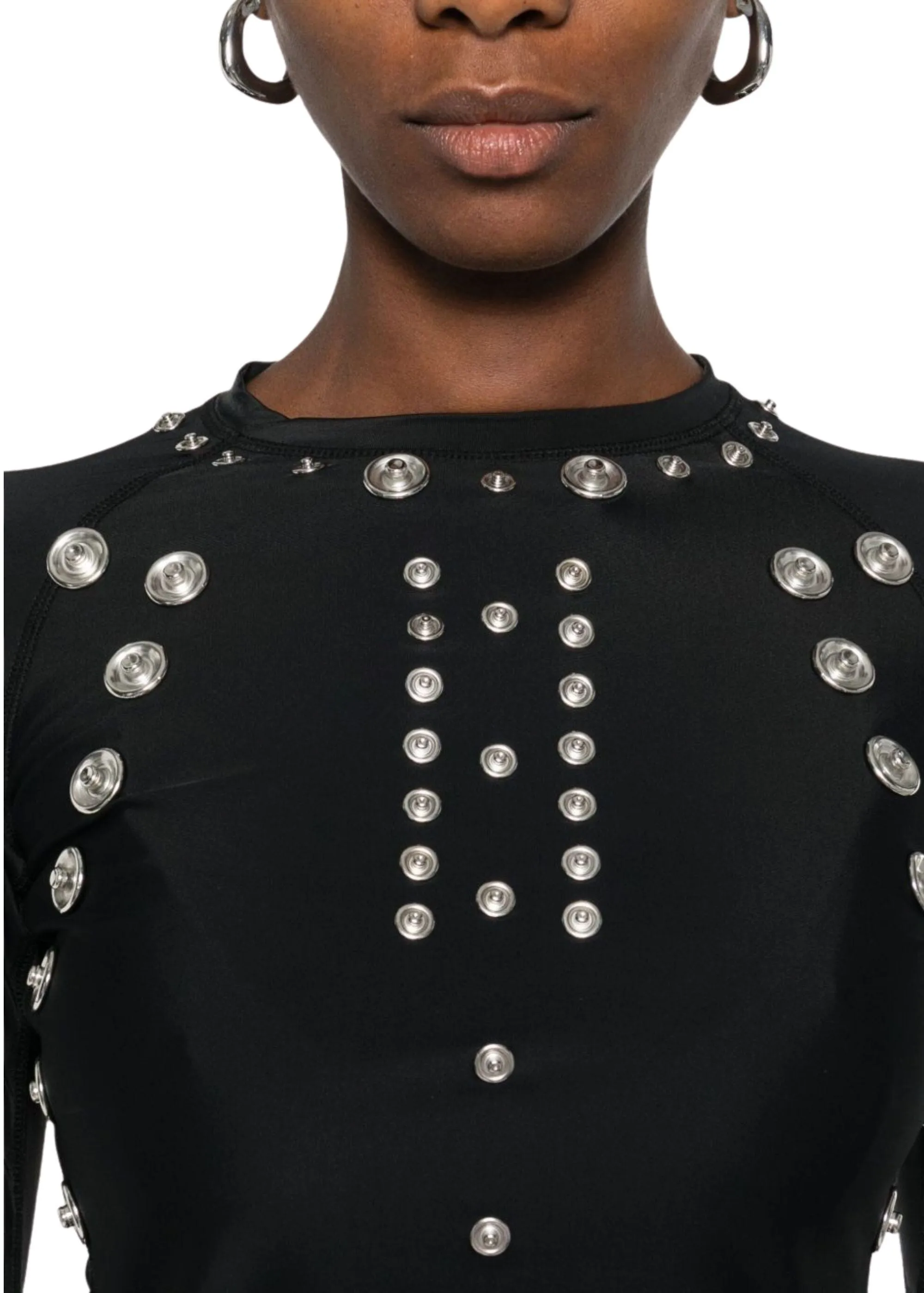 Coperni // Knitted Snap Top / Black sold by Seletti product image thumbnail 5