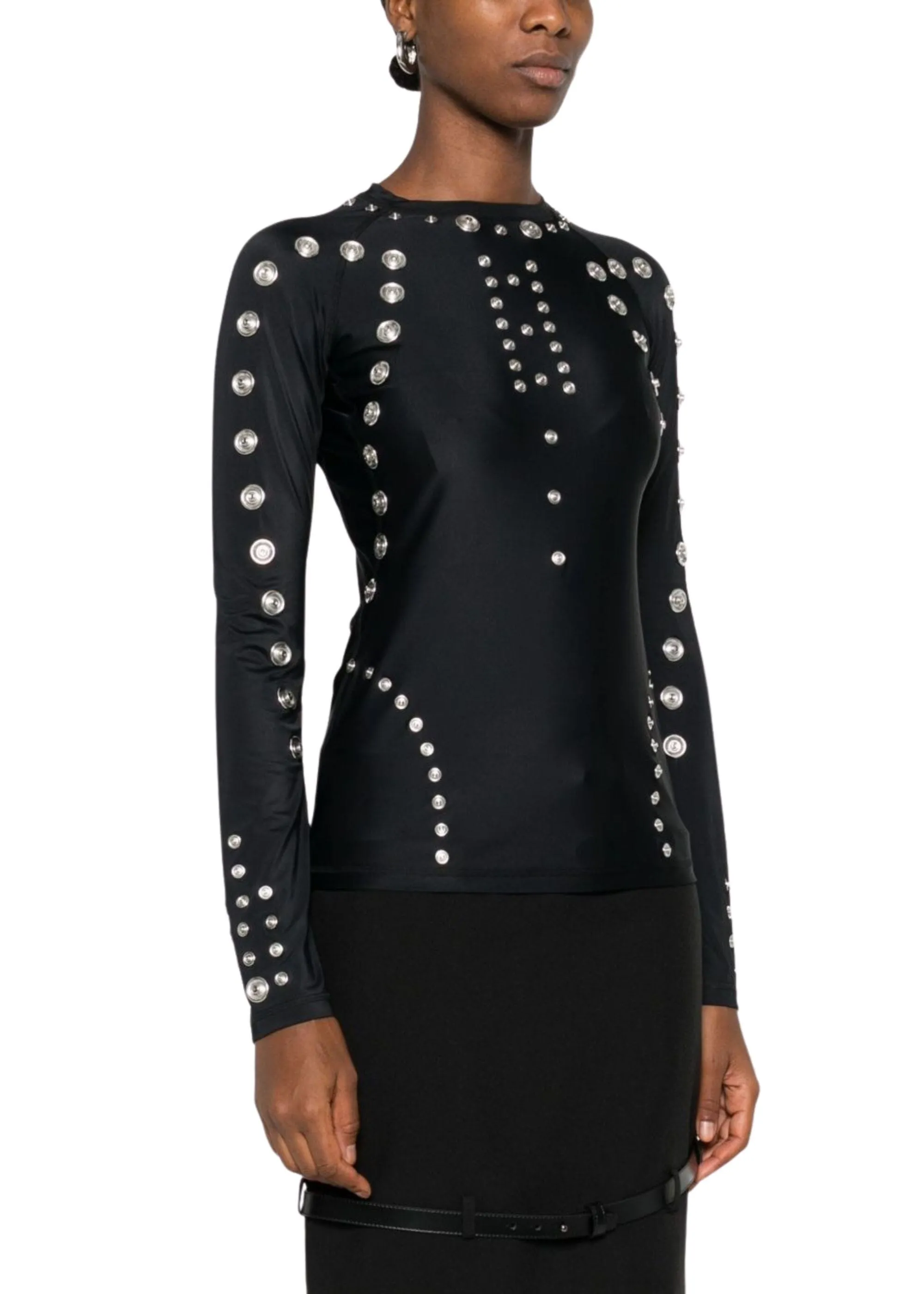 Coperni // Knitted Snap Top / Black sold by Seletti product image thumbnail 2