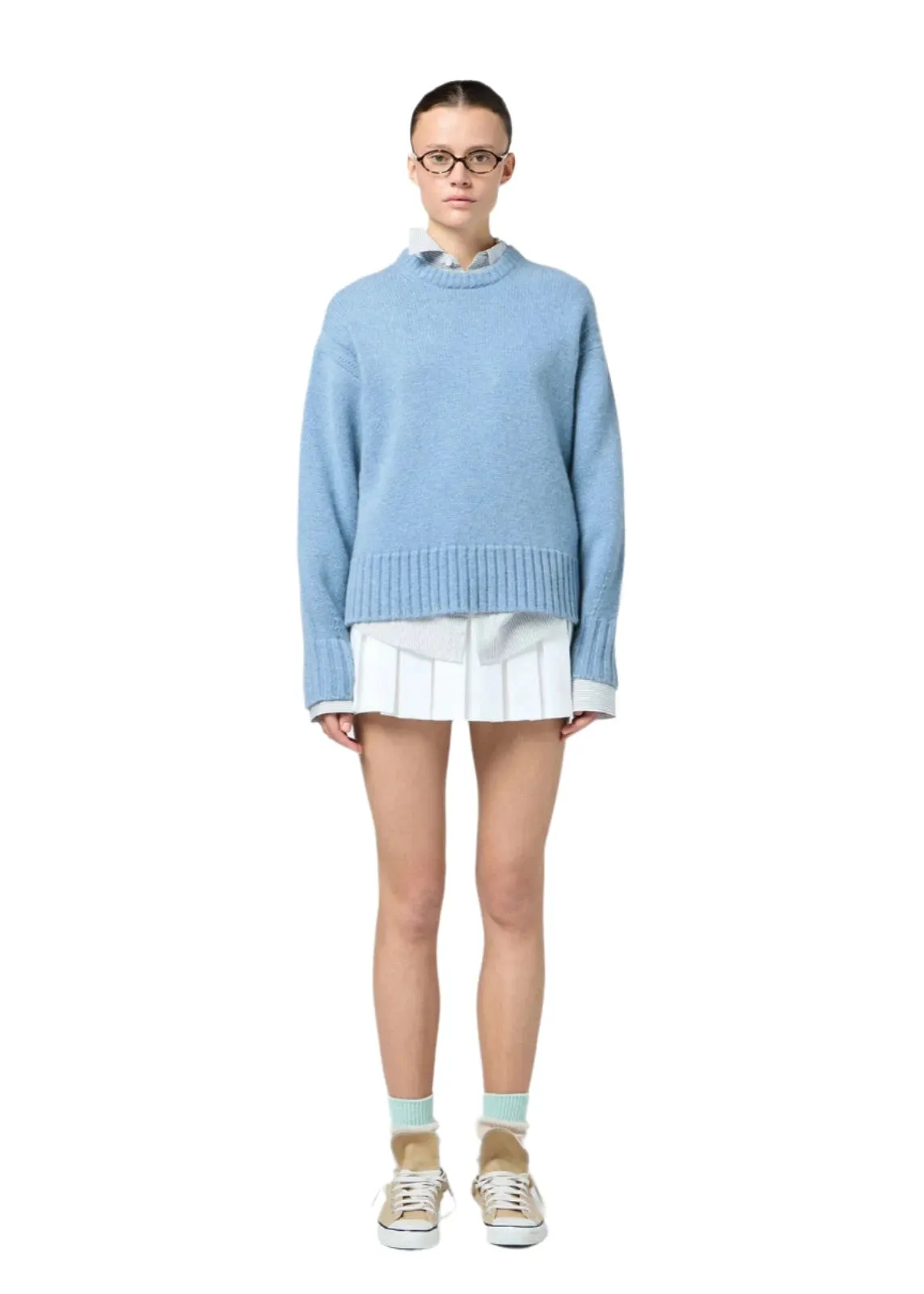 Guest In Residence // Cozy Crew / Heather Blue sold by Seletti