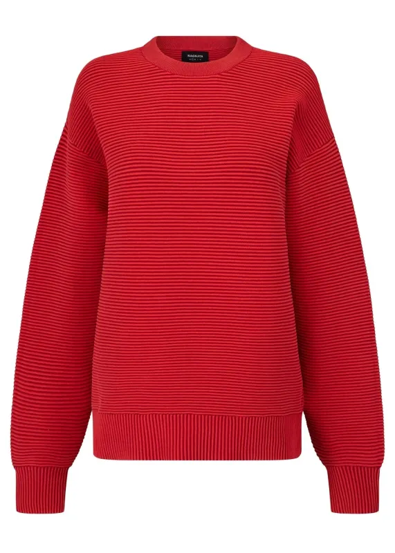 Nagnata // Organic Sonny Sweater 2.0 / Crimson sold by Seletti